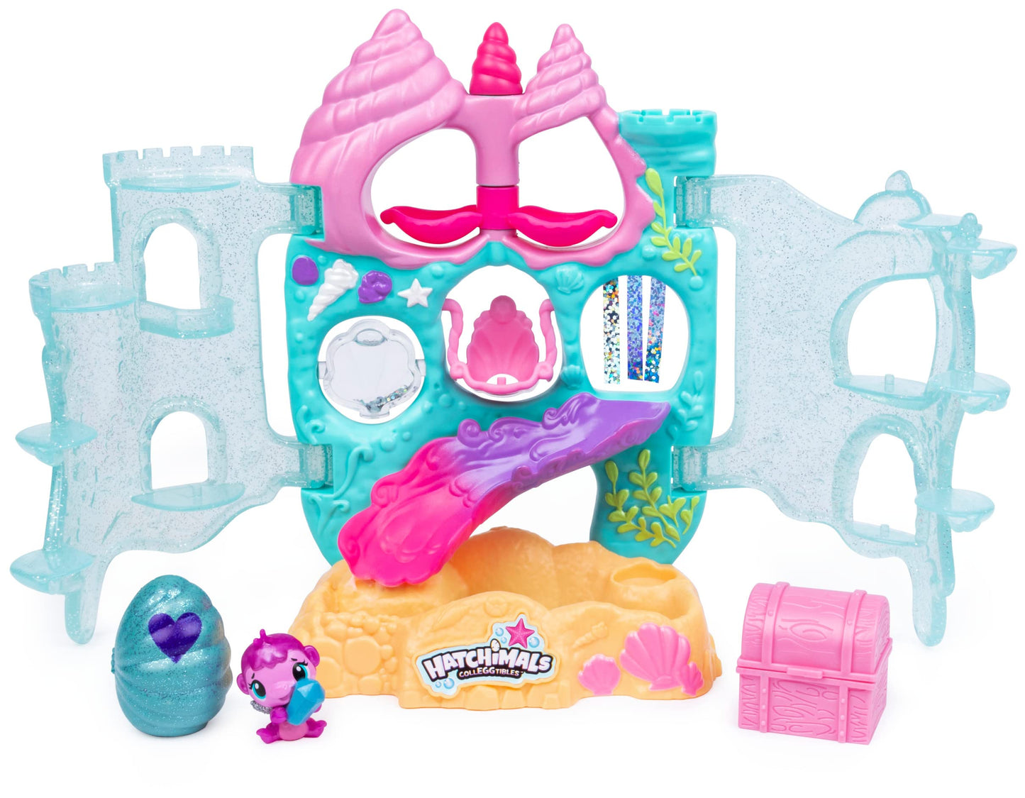 Hatchimals Coral Castle Playset with Exclusive Mermal | CollEGGtibles, 5+