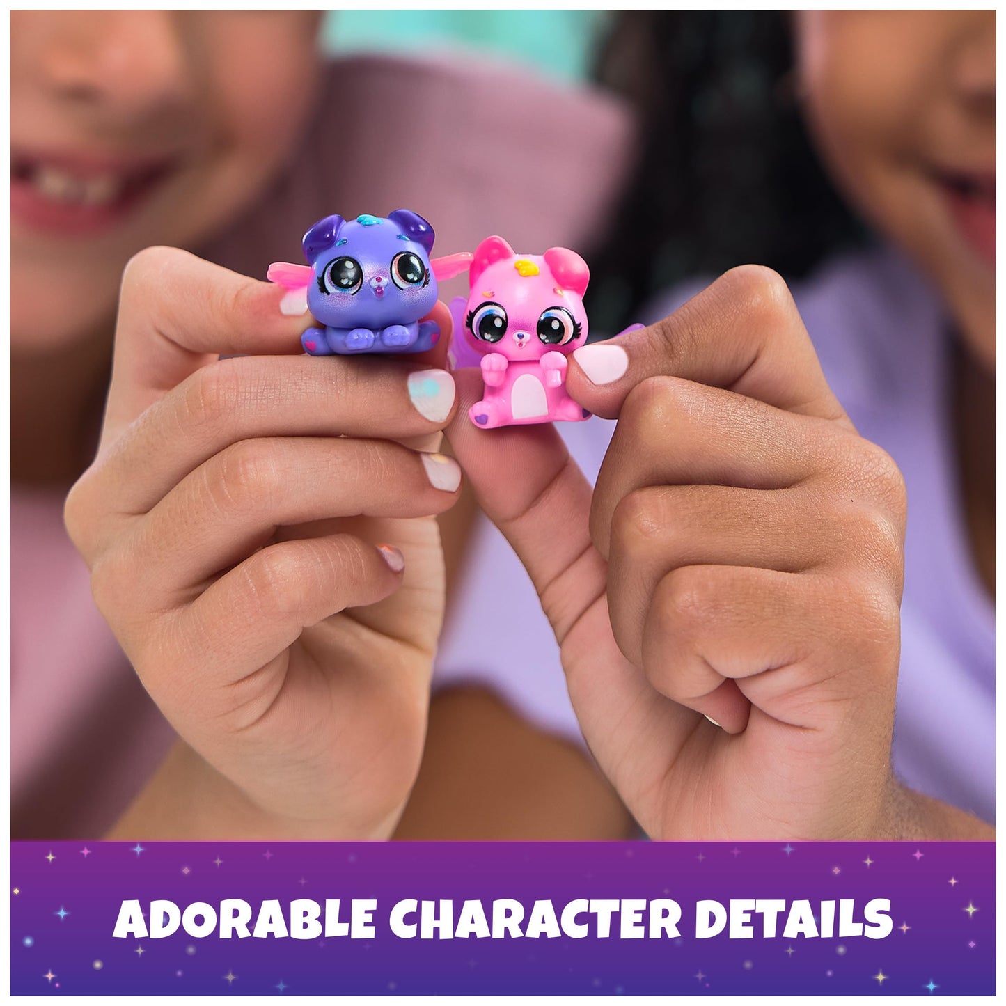 Hatchimals Alive Neon Rainbow Bestie Pool Party – 2 BFF Figures in Color Reveal Eggs
