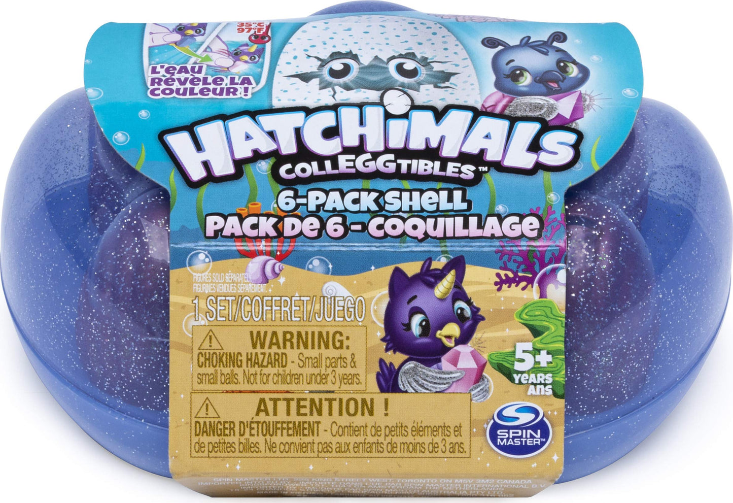 Hatchimals CollEGGtibles Sapphire Springs 6-Pack Shell Carrying Case – Season 5