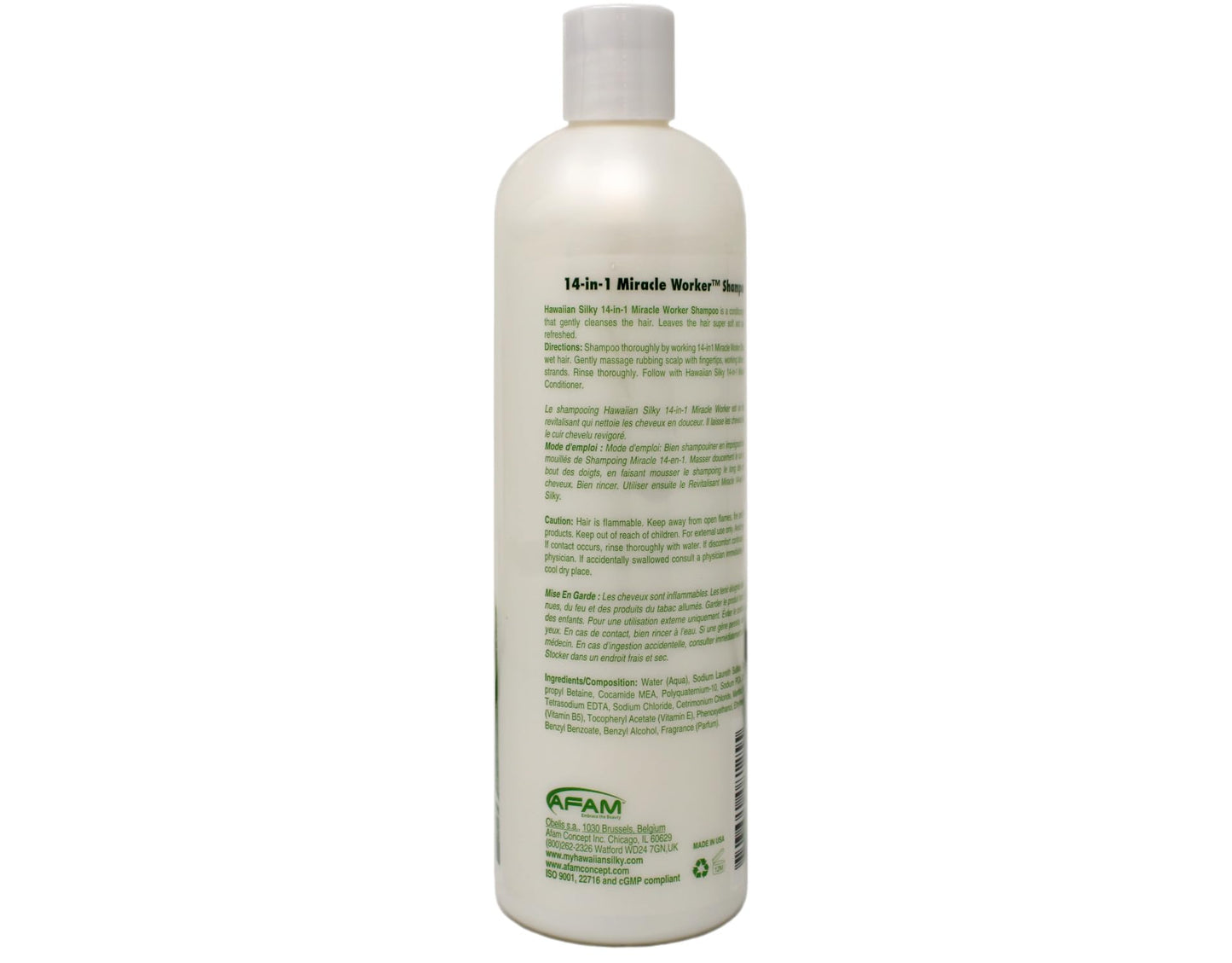 Hawaiian Silky 14-in-1 Miracle Worker Set – Shampoo, Conditioner & Activator Spray (16 oz Each)
