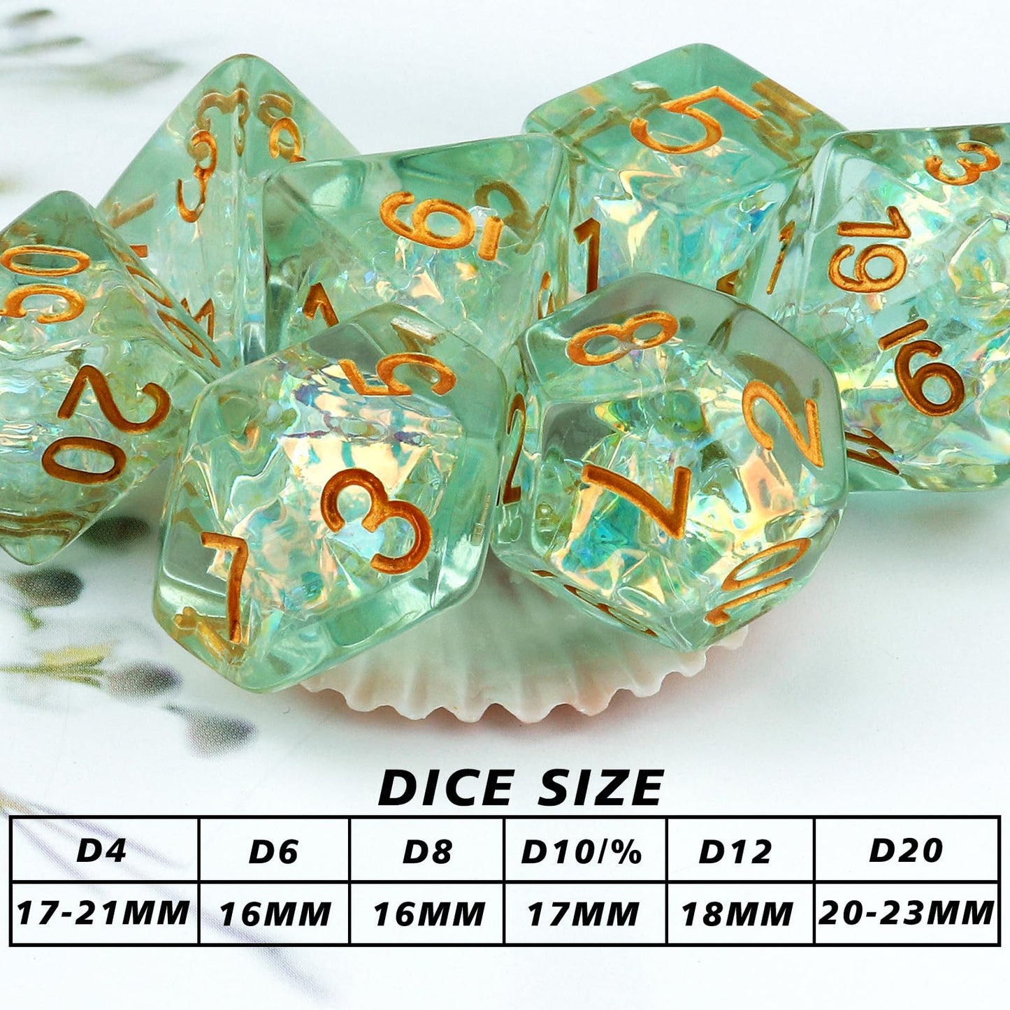 Haxtec Mystery Dice Set 2-Pack – Polyhedral DND Dice with 300+ Patterns