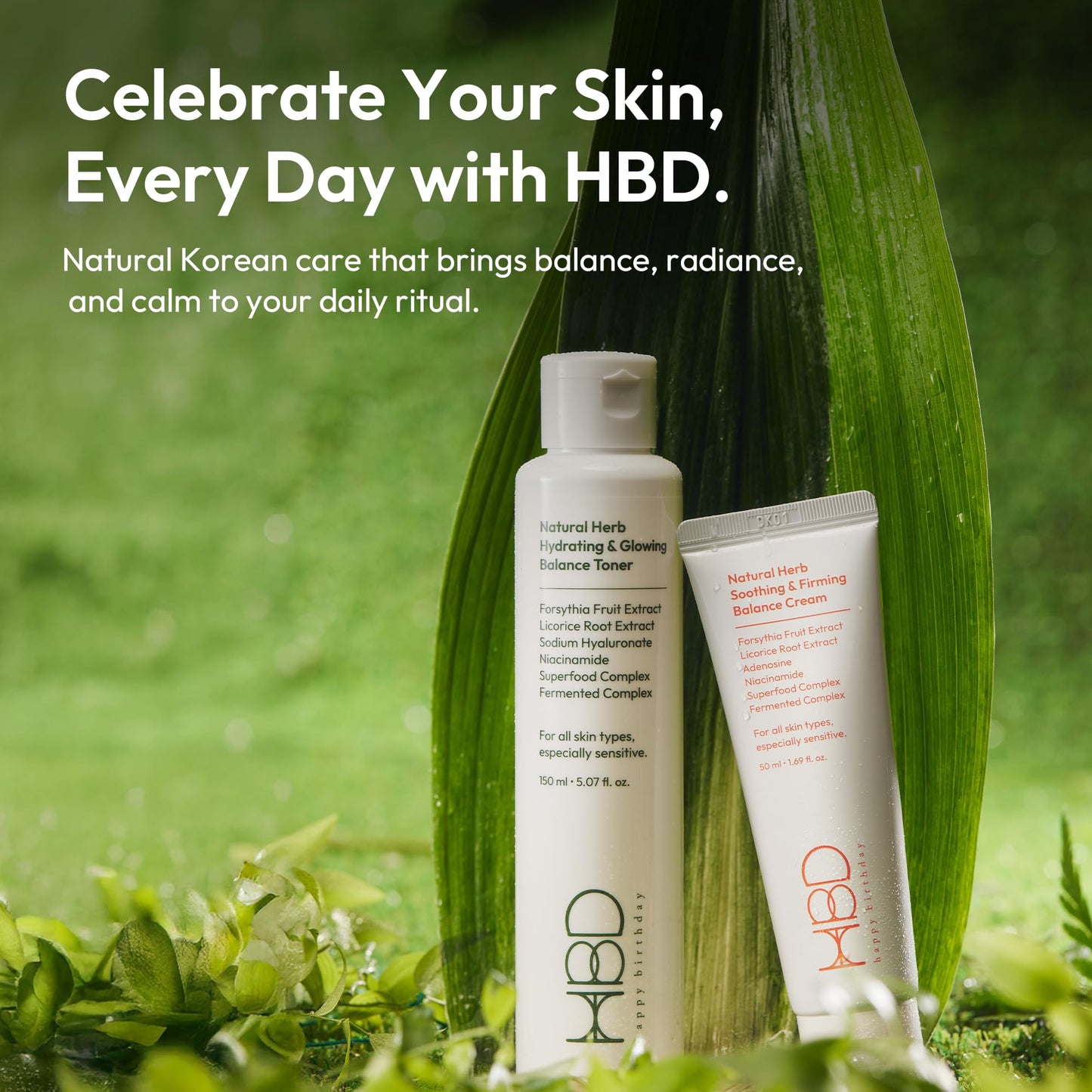 HBD Soothing & Firming Face Moisturizer with Niacinamide & Adenosine – Hydrating Korean Cream (1.69 fl oz)