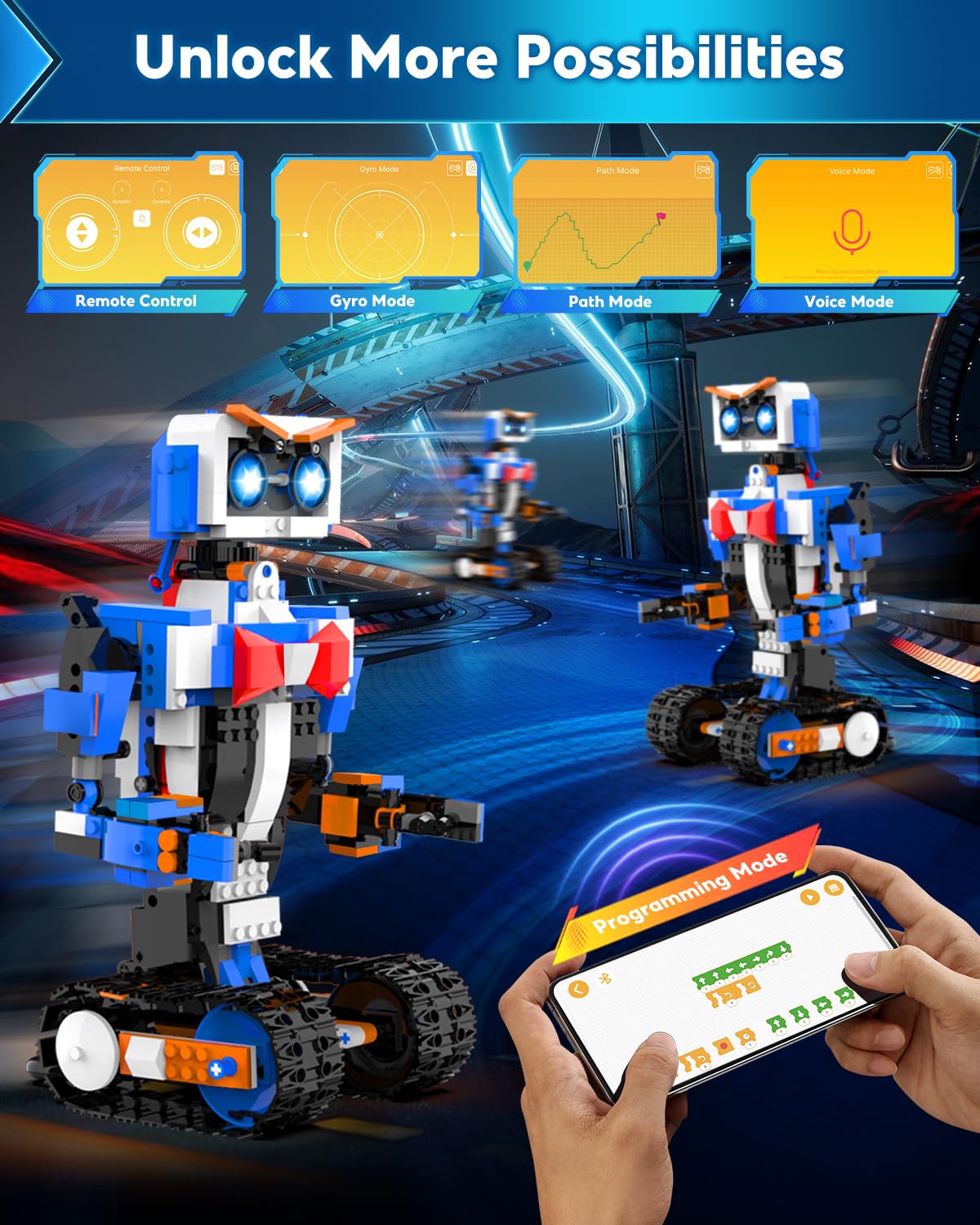 HBUDS Robot Building Kits for Kids – STEM Coding Toy for Ages 8-12