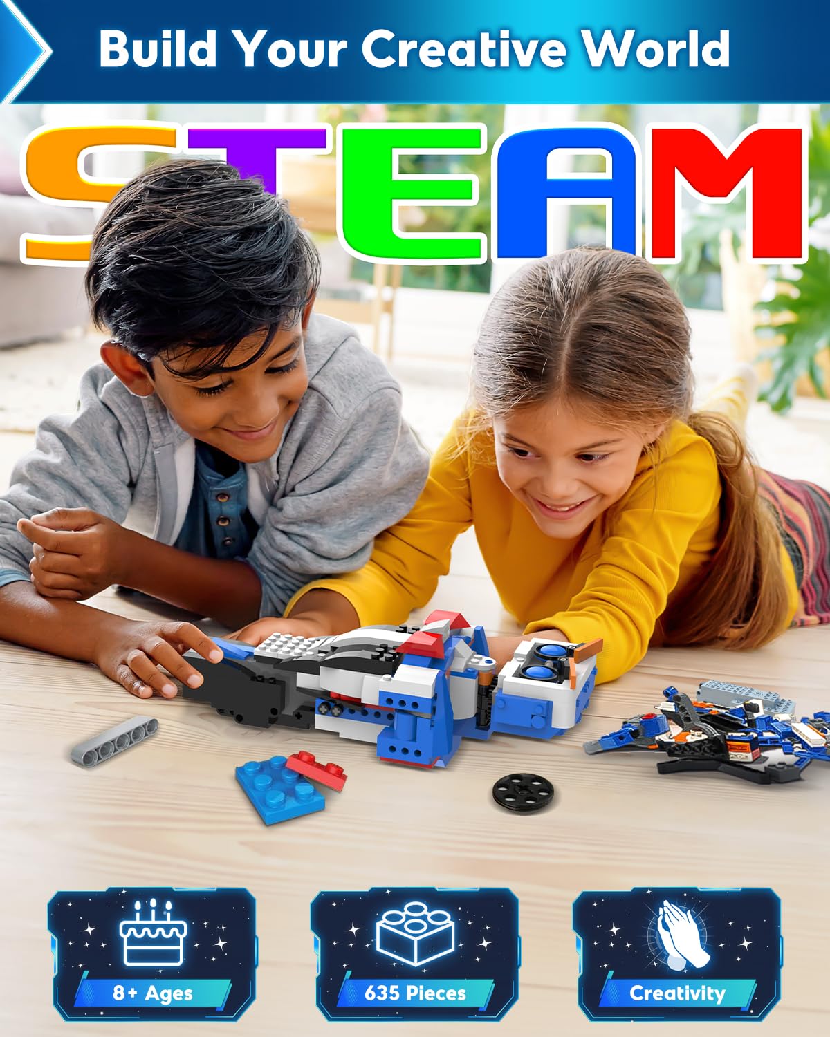 HBUDS Robot Building Kits for Kids – STEM Coding Toy for Ages 8-12