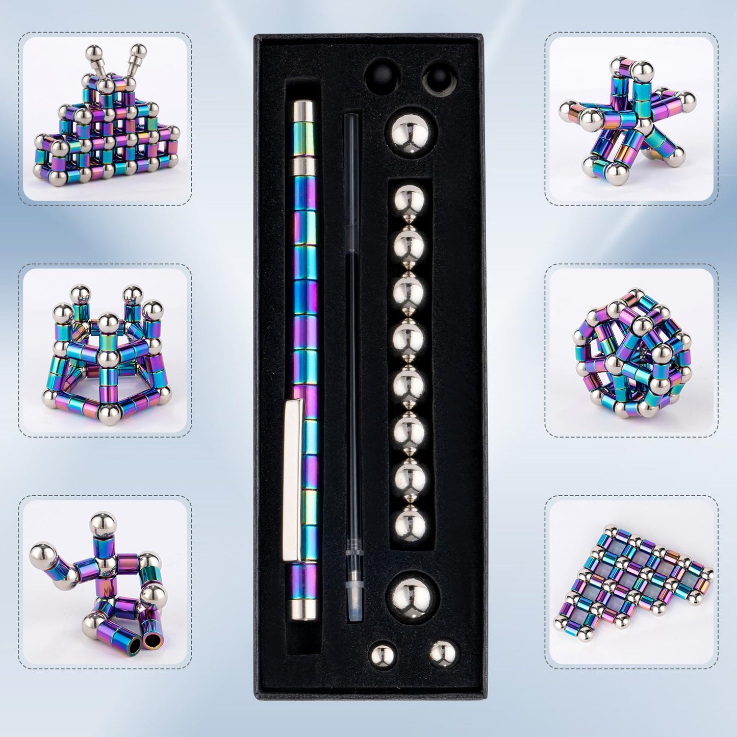 HBYLXTJ Color Fidget Pen – Magnetic Fidget Toy for Focus & Creative Breaks