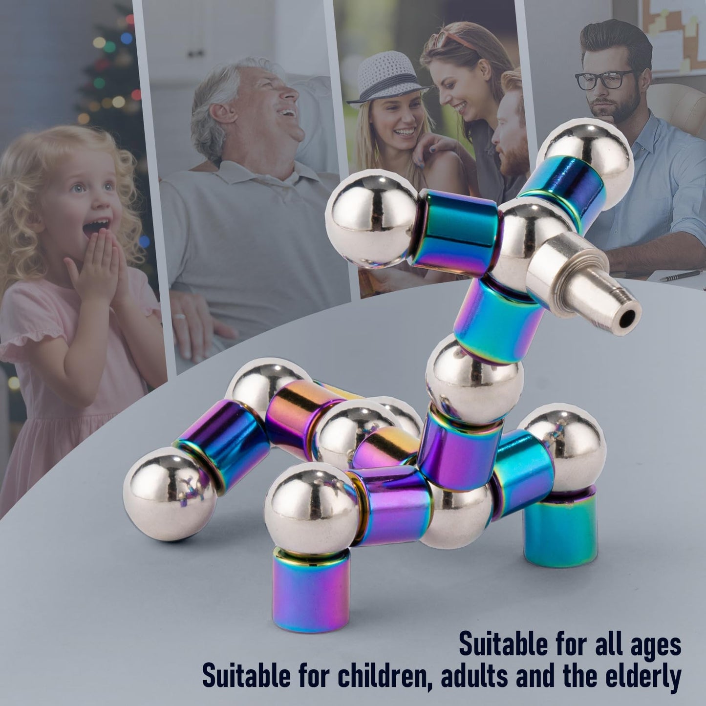 HBYLXTJ Color Fidget Pen – Magnetic Fidget Toy for Focus & Creative Breaks