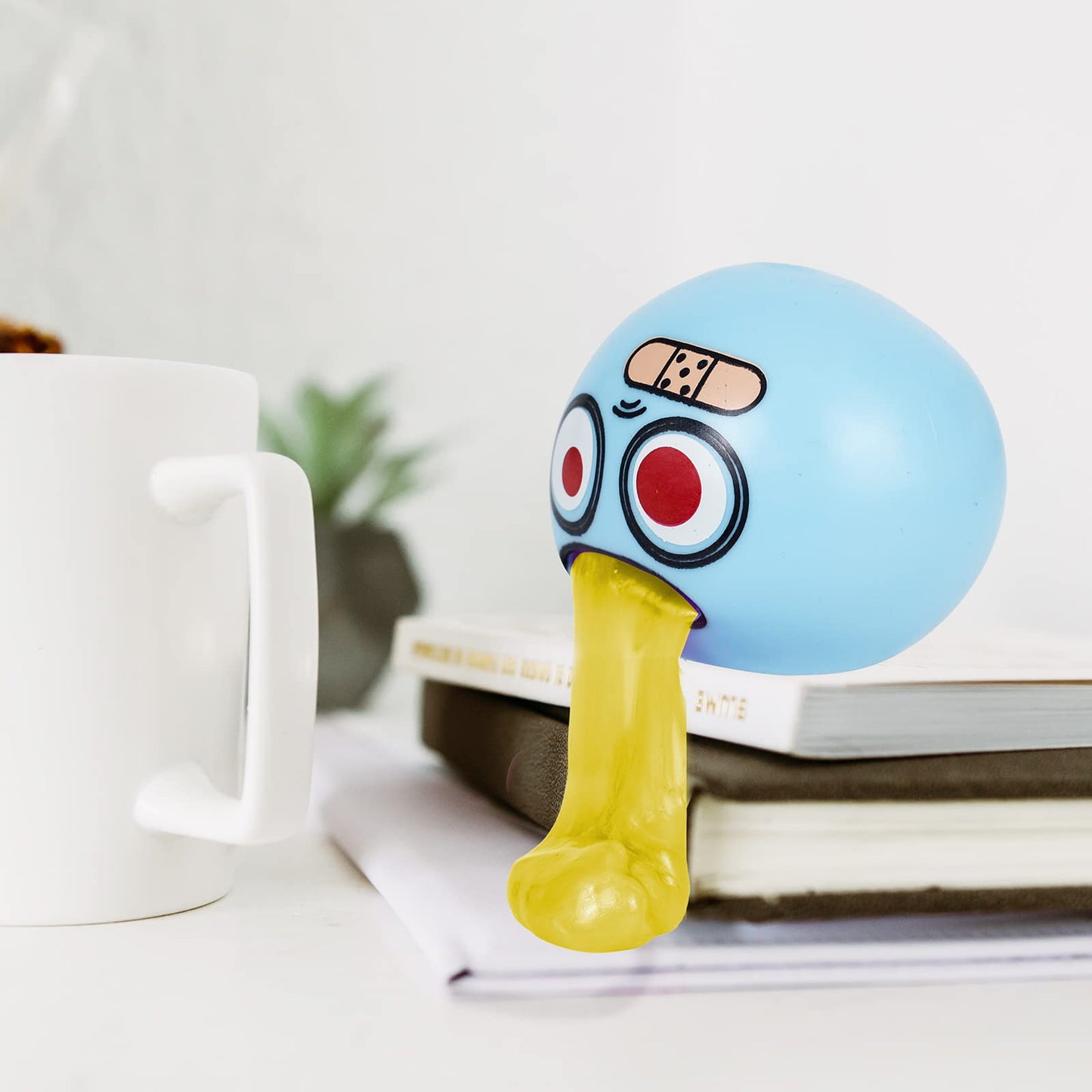 HCengTriz 3.2-In Puking Egg Stress Ball — Prank Fidget Toy for Kids & Adults