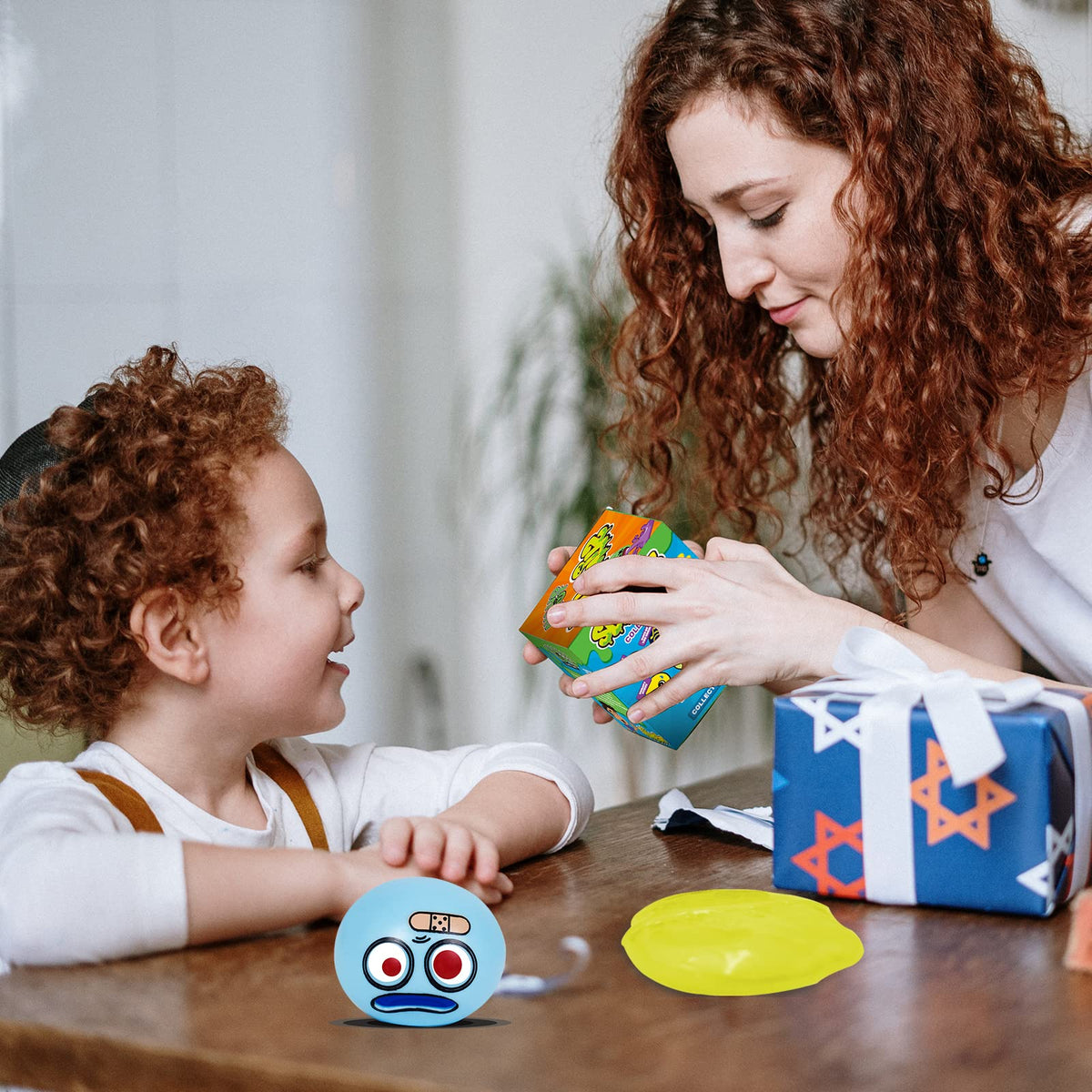 HCengTriz 3.2-In Puking Egg Stress Ball — Prank Fidget Toy for Kids & Adults