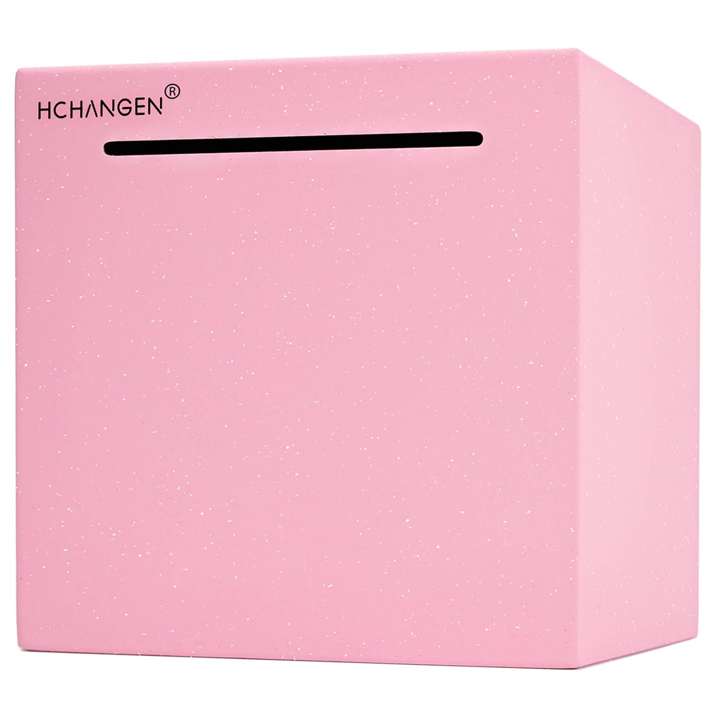 HCHANGEN Piggy Bank for Adults – Premium Stainless Steel, No-Open Design, Pink, 4.75-in