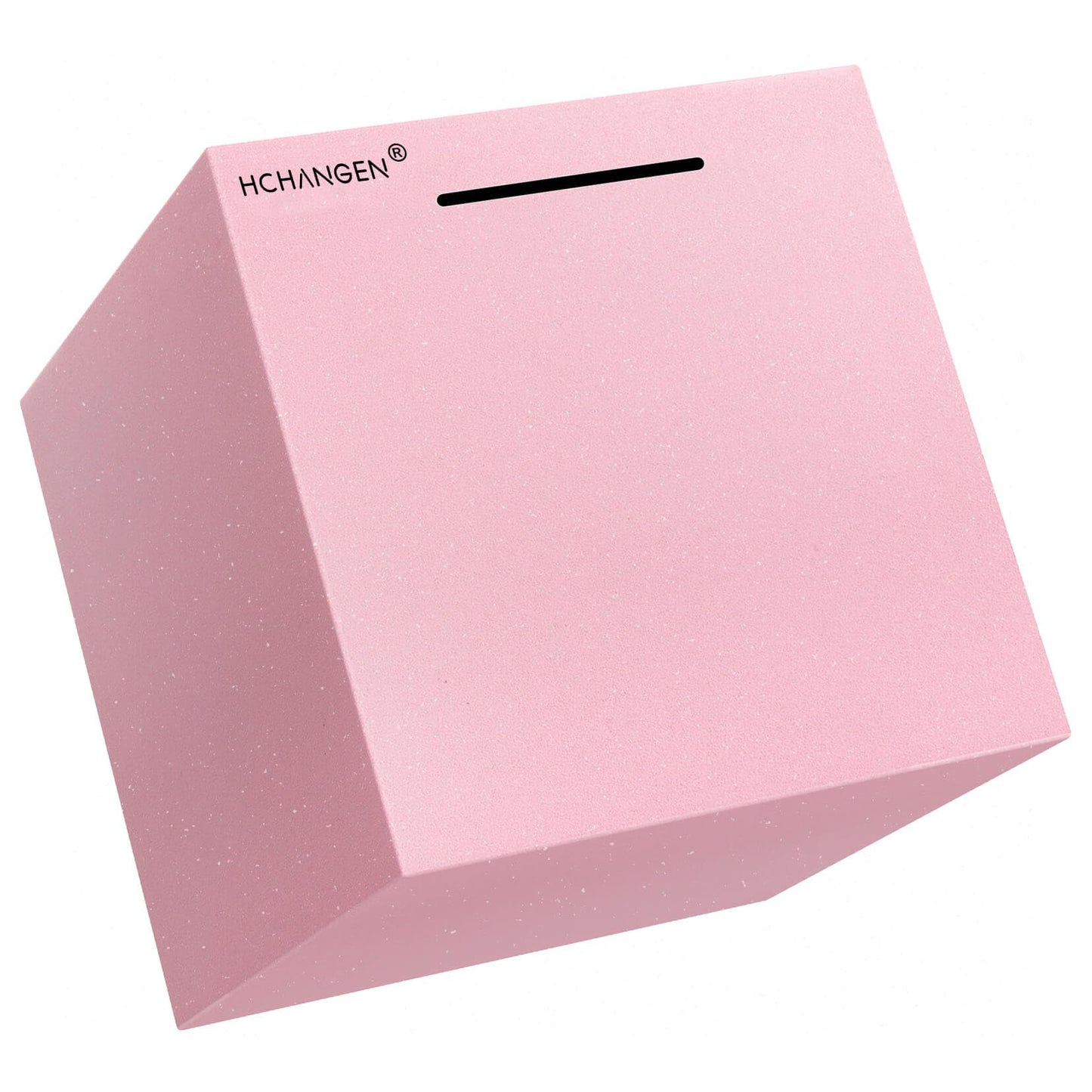 HCHANGEN Piggy Bank for Adults – Stainless Steel Money Box, Must Break to Open (Pink, 7.5in)