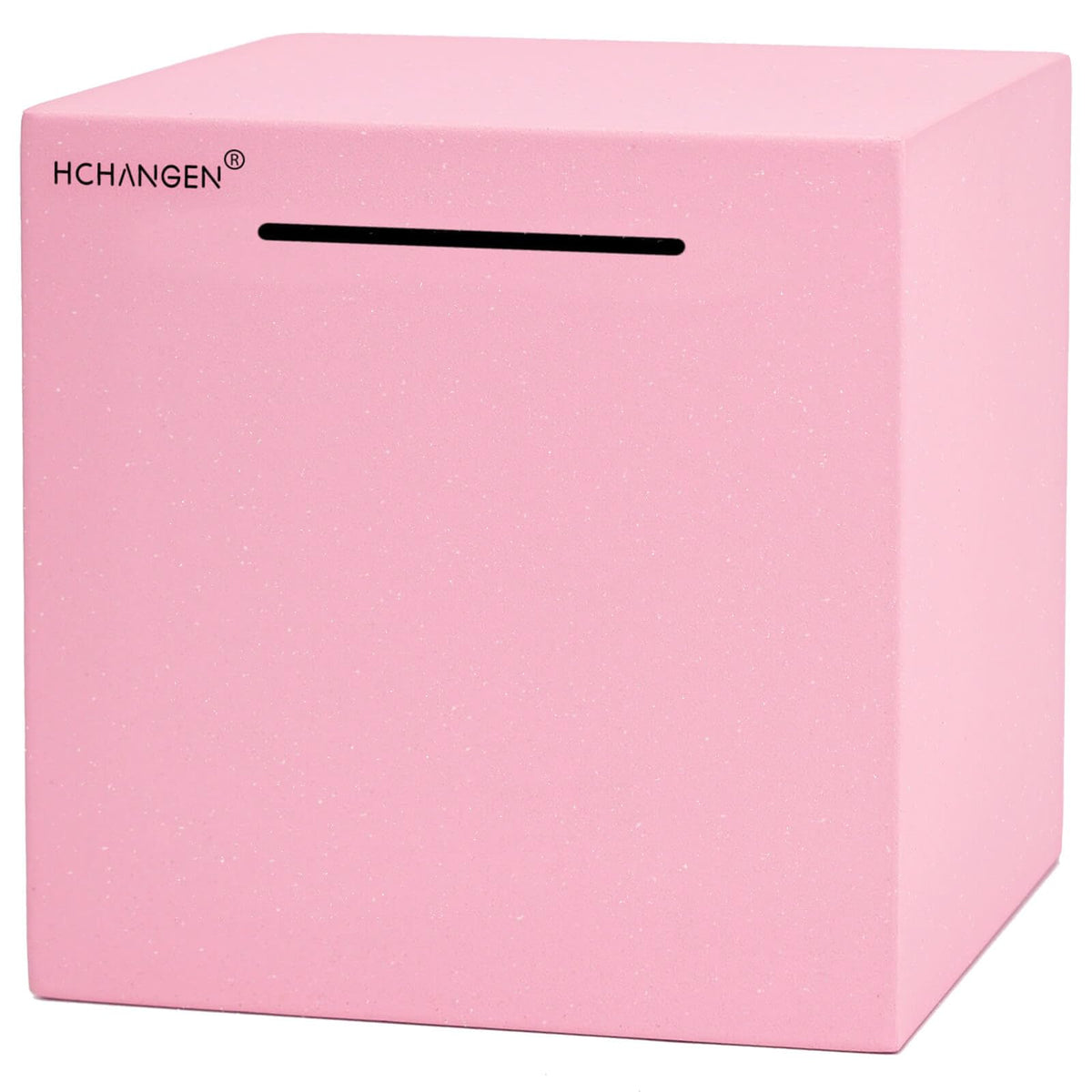 HCHANGEN Piggy Bank for Adults – Stainless Steel Money Box, Must Break to Open (Pink, 7.5in)
