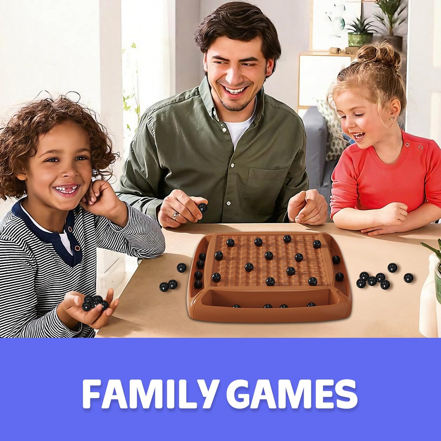 Hcusus Magnet Game – Family Board Game for 2-4 Players | Magnetic Chess Set for Kids & Adults