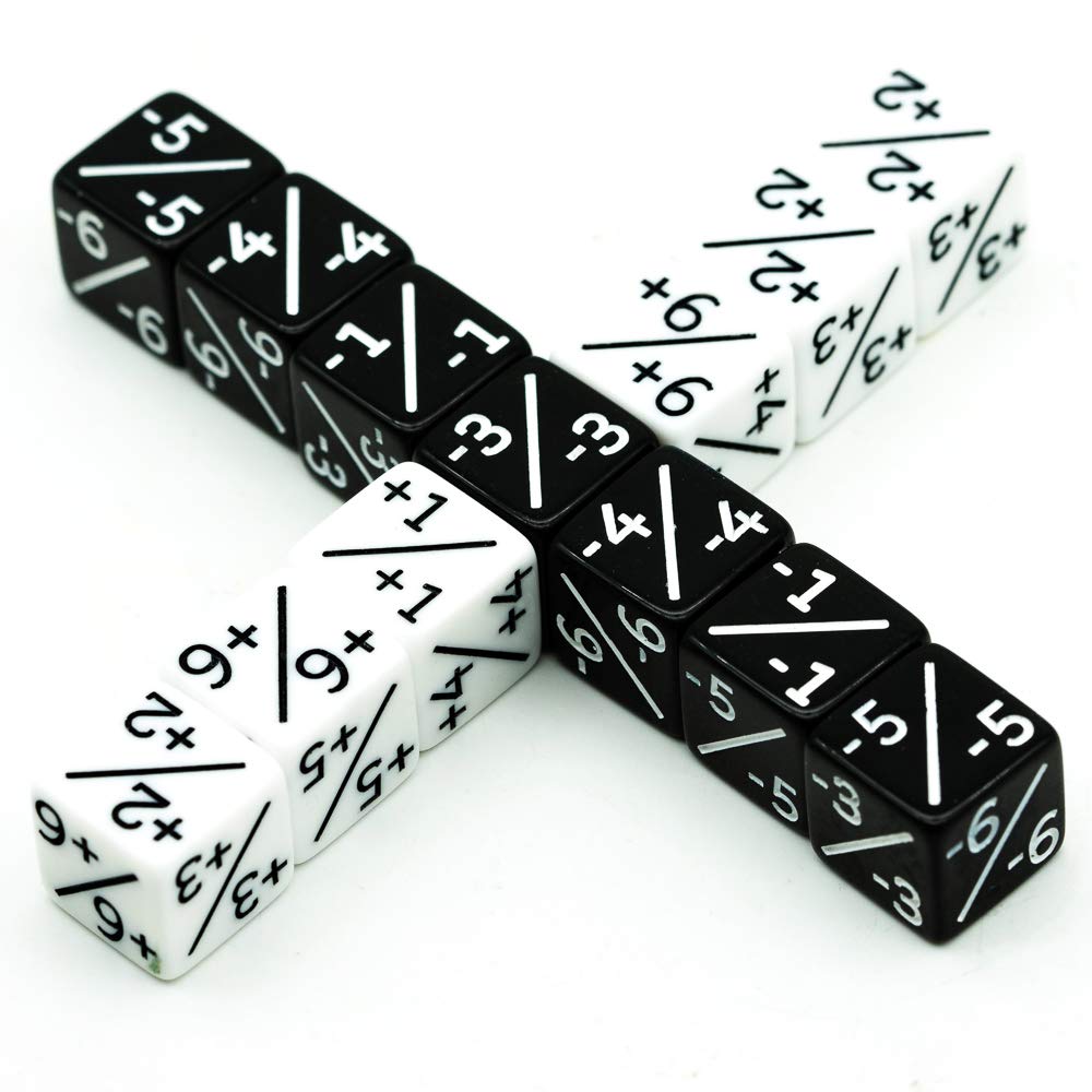 HDdais Token Dice Counters – 12-Piece D6 Dice for Card Games