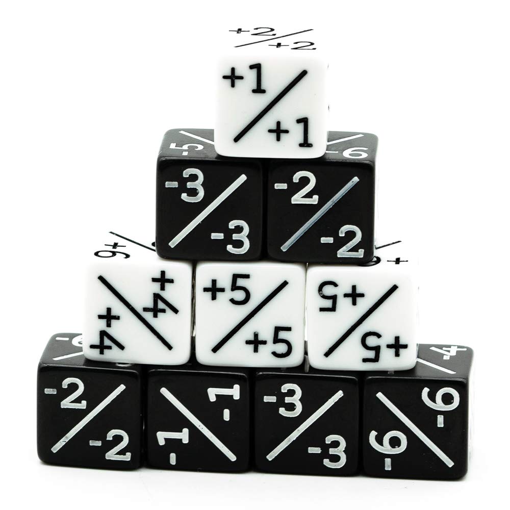 HDdais Token Dice Counters – 12-Piece D6 Dice for Card Games