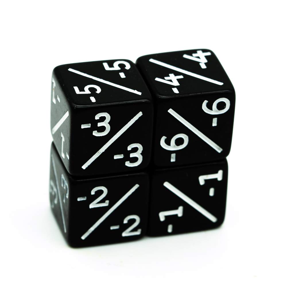 HDdais Token Dice Counters – 12-Piece D6 Dice for Card Games