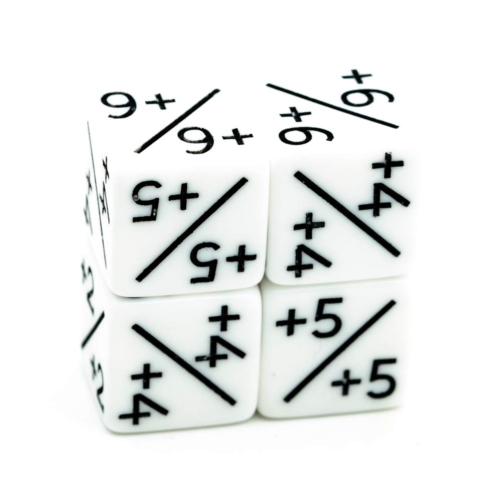 HDdais Token Dice Counters – 12-Piece D6 Dice for Card Games