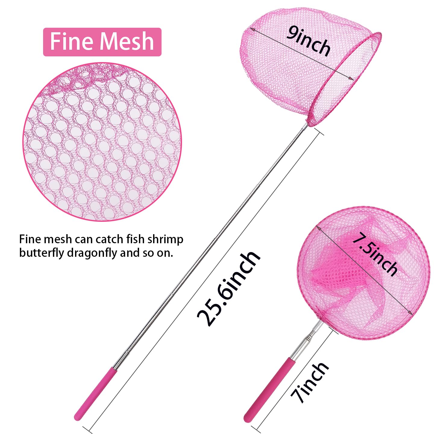 HDongany Outdoor Telescopic Bug-Catching Nets (2 Pack) – Kids Nature Exploration