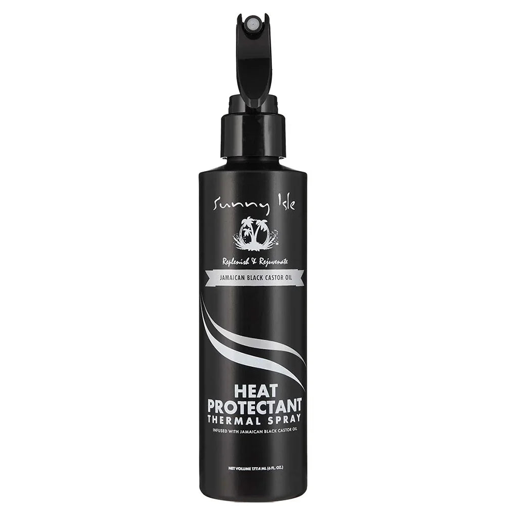 Sunny Isle Jamaican Black Castor Oil Heat Protectant Thermal Spray 6 oz