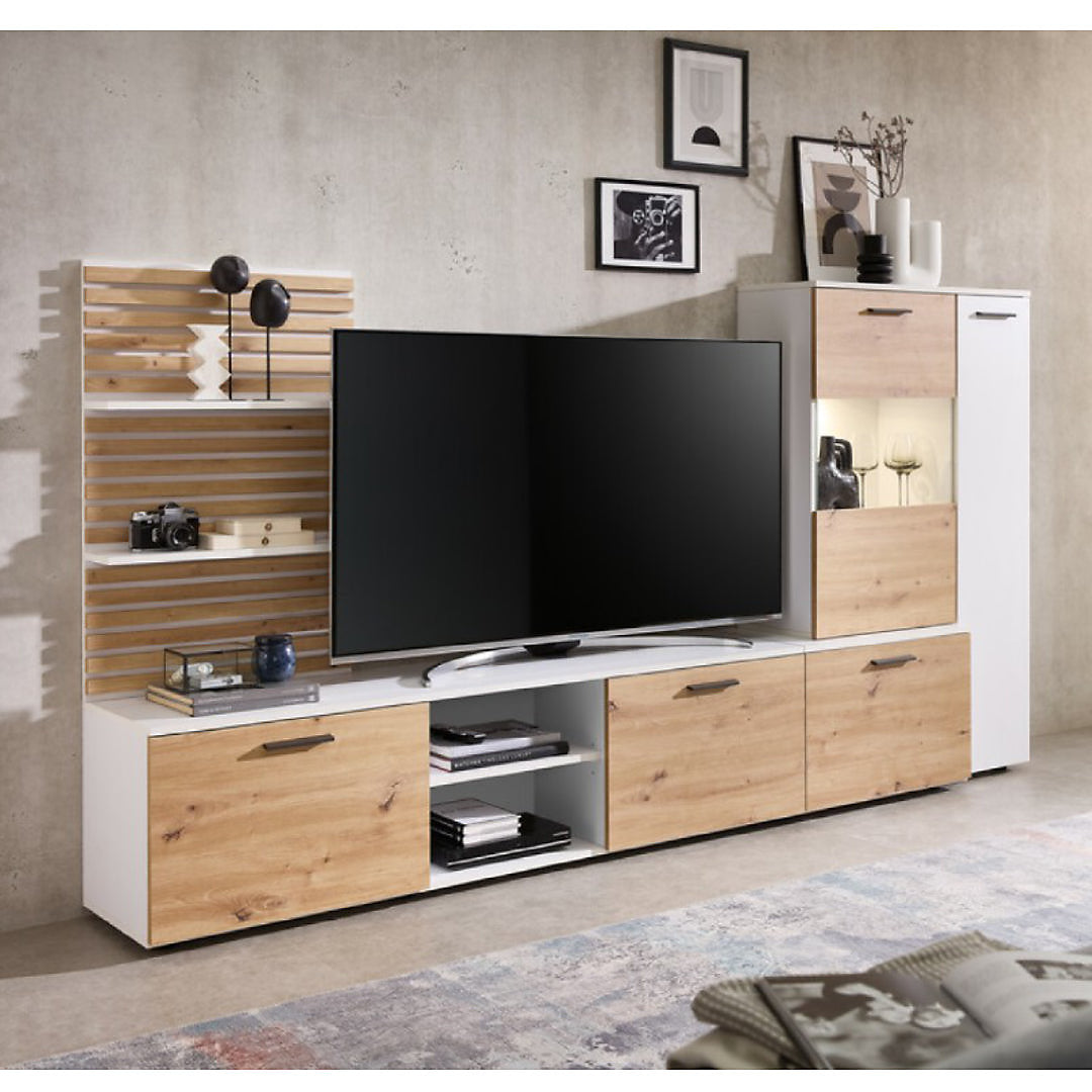 Heathrow Entertainment Unit With LED Lighting 250cm