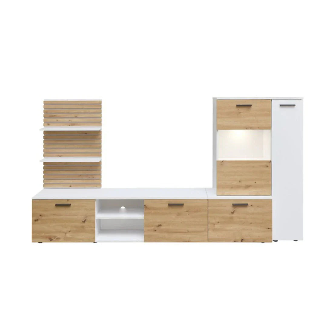 Heathrow Entertainment Unit With LED Lighting 250cm