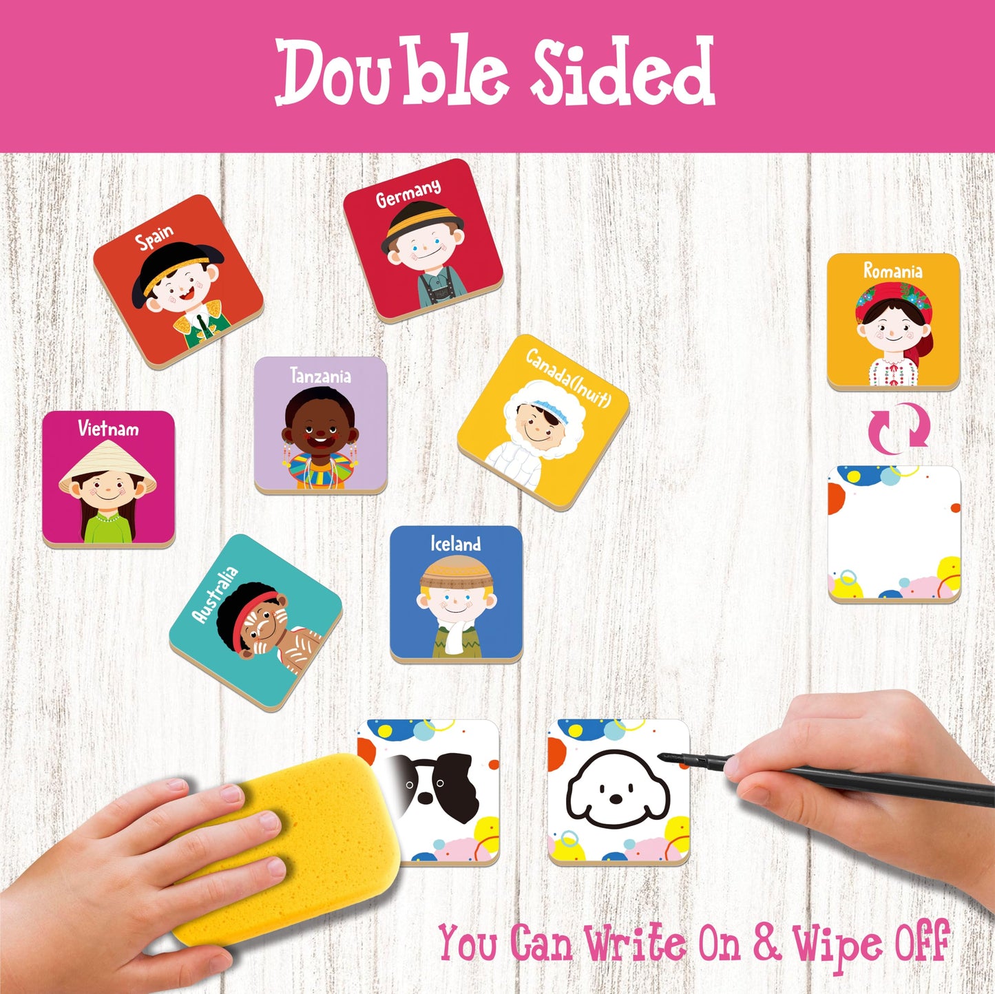 Hebayy 72 PCS Memory Matching Game – 36 Pairs of Faces for Preschool Learning