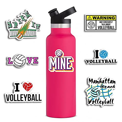 Hebraeos Volleyball Stickers – 100 Pack Motivational Vinyl Stickers for Kids