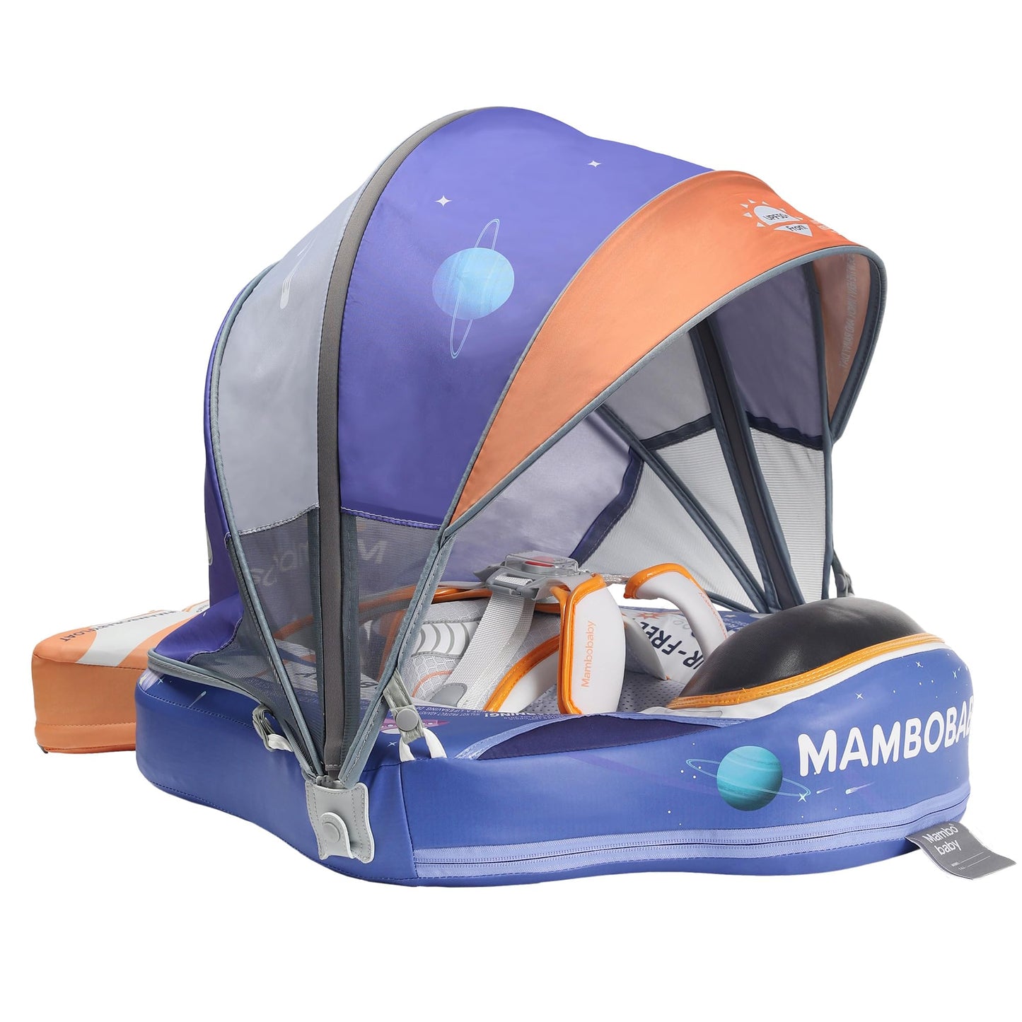 HECCEI Mambobaby Add Tail Baby Float with Sun Canopy – Astronauts