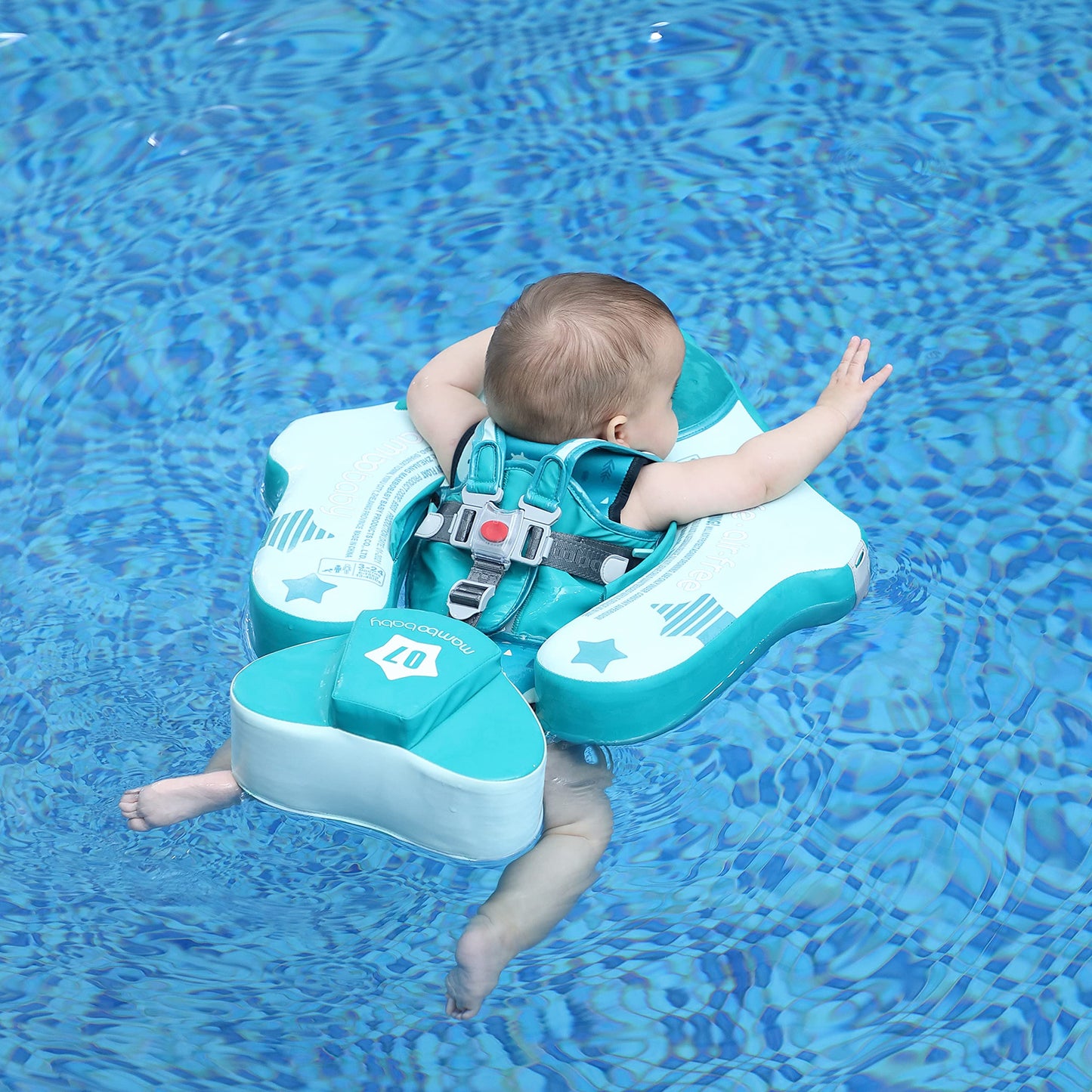 HECCEI Mambobaby Float Add Tail Baby Swim Float with Canopy Green Global Limited Edition