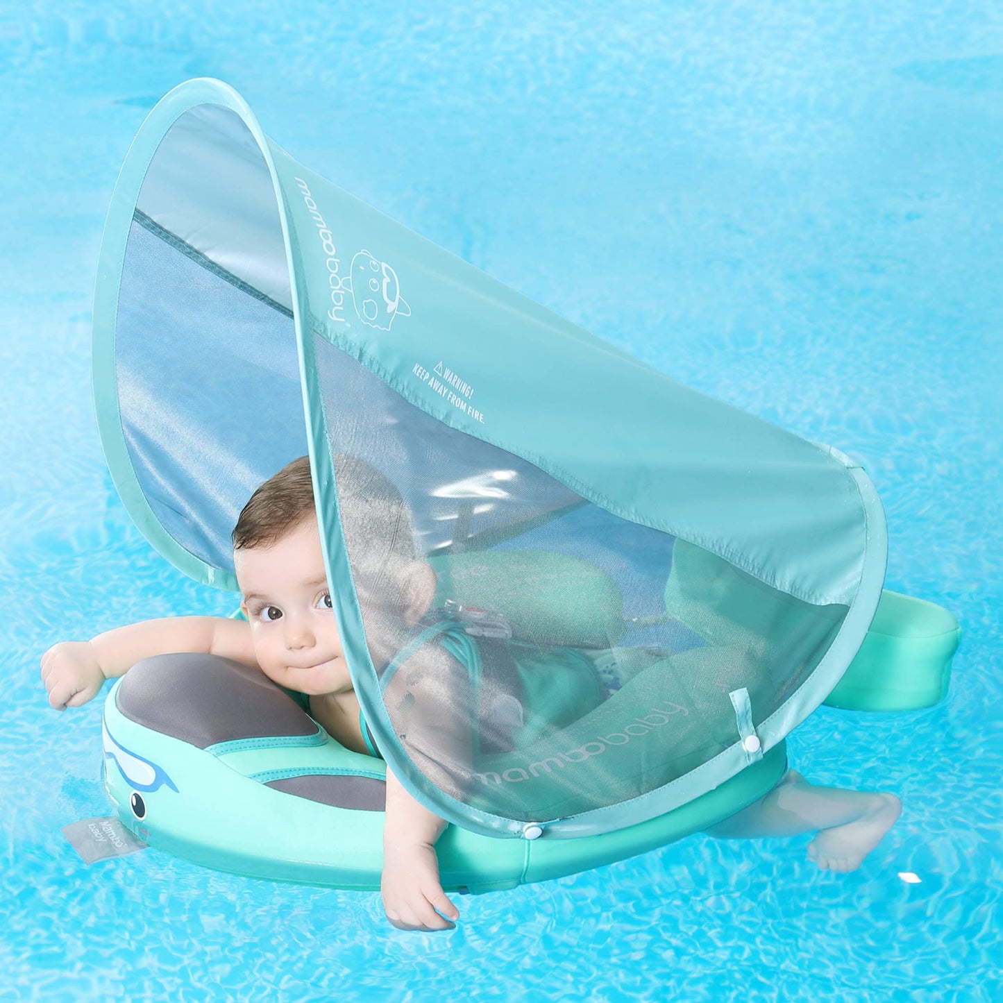 HECCEI Mambobaby Add Tail Baby Float with Sun Canopy – Special Edition Pink