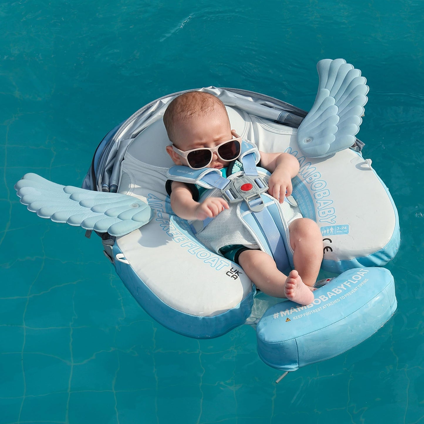 HECCEI Mambobaby Add Tail Baby Float with Sun Canopy – Angel