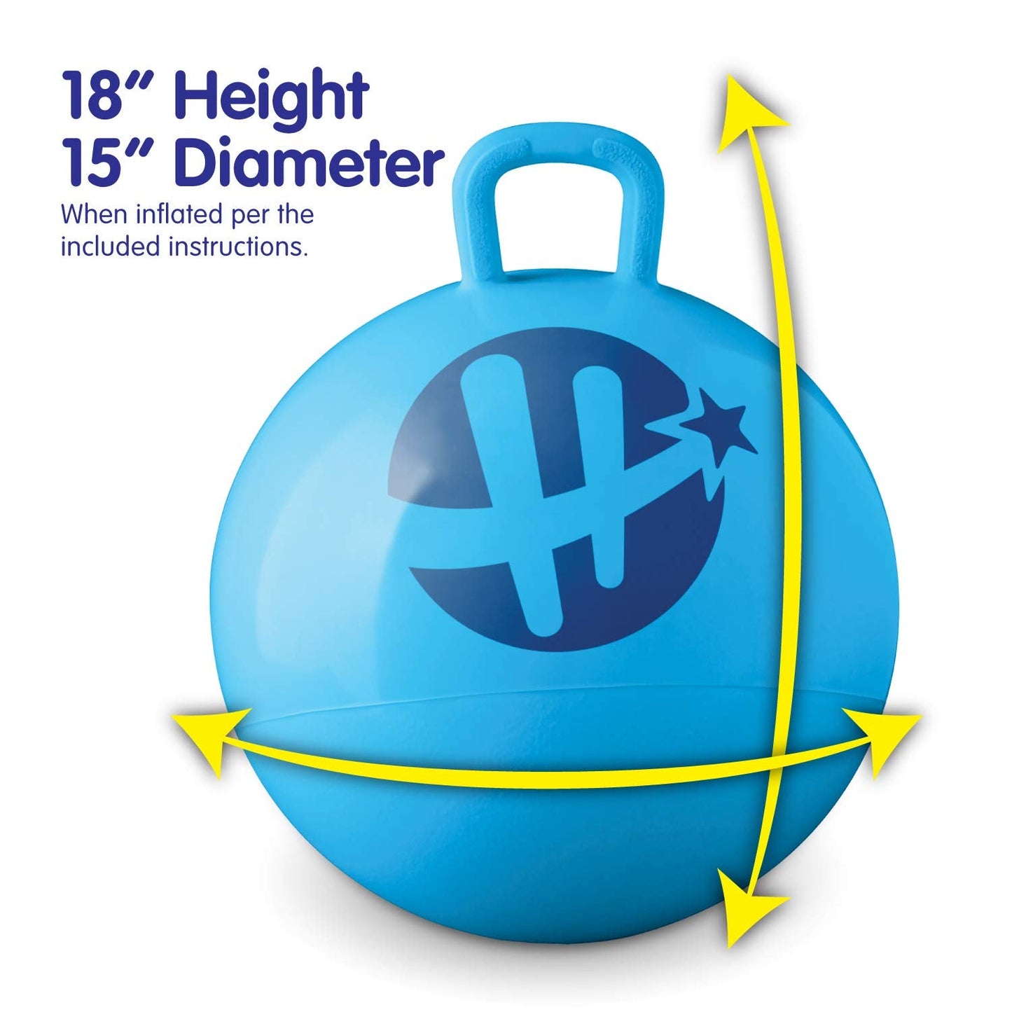 Hedstrom Blue's Clues Hopper Ball - 15in Indoor/Outdoor Kids Hop Ball