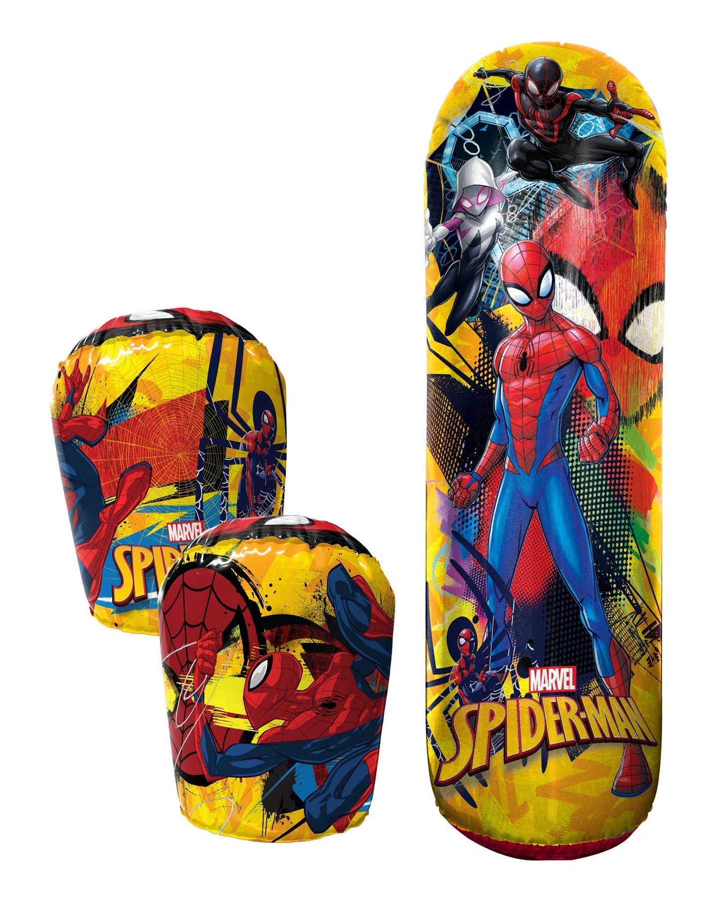 Hedstrom Spider-Man Bop Bag & Gloves Set, 36-Inch – Durable Inflatable Punching Toy