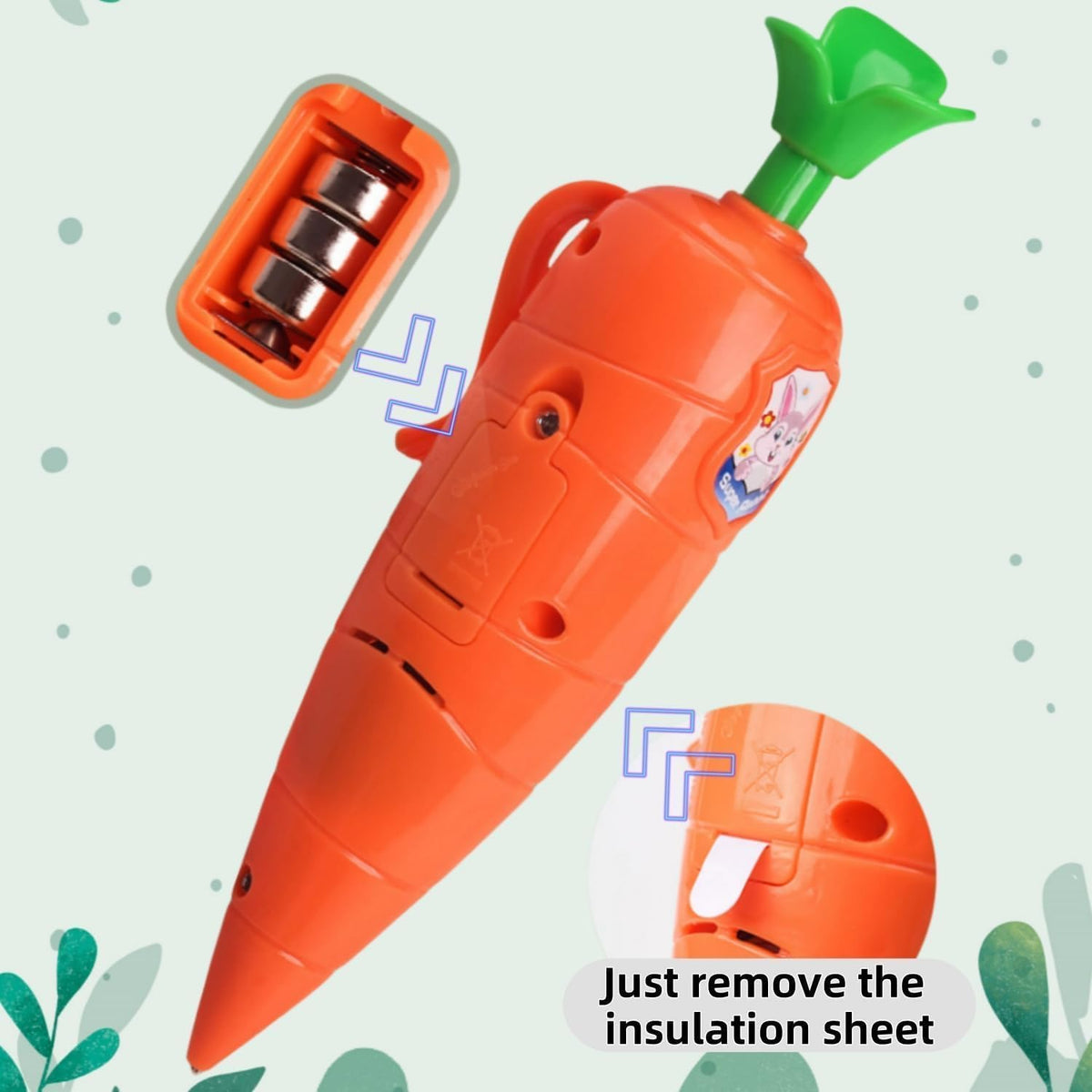 Hekisace Kids Carrot Recorder Pen — Write, Record & Playback (20s)