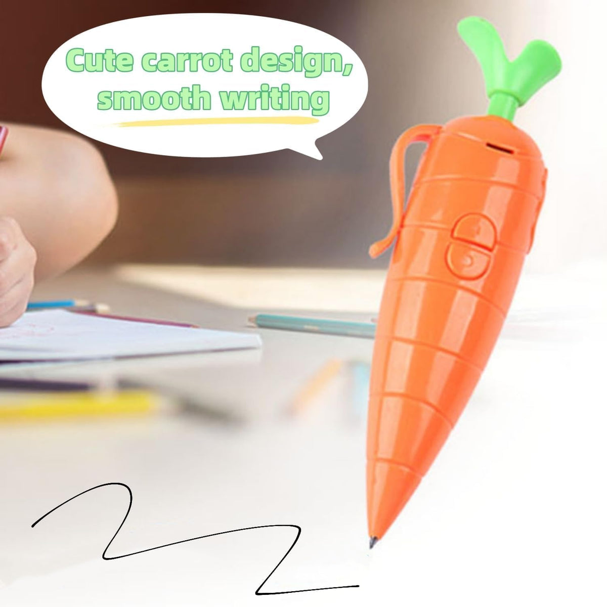 Hekisace Kids Carrot Recorder Pen — Write, Record & Playback (20s)