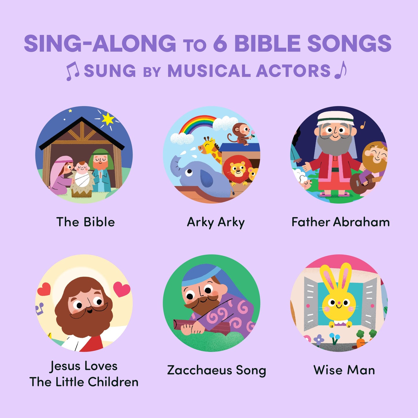 Hello 2 Kids Bible Stories Sound Book – 6 Bible Songs for Toddlers