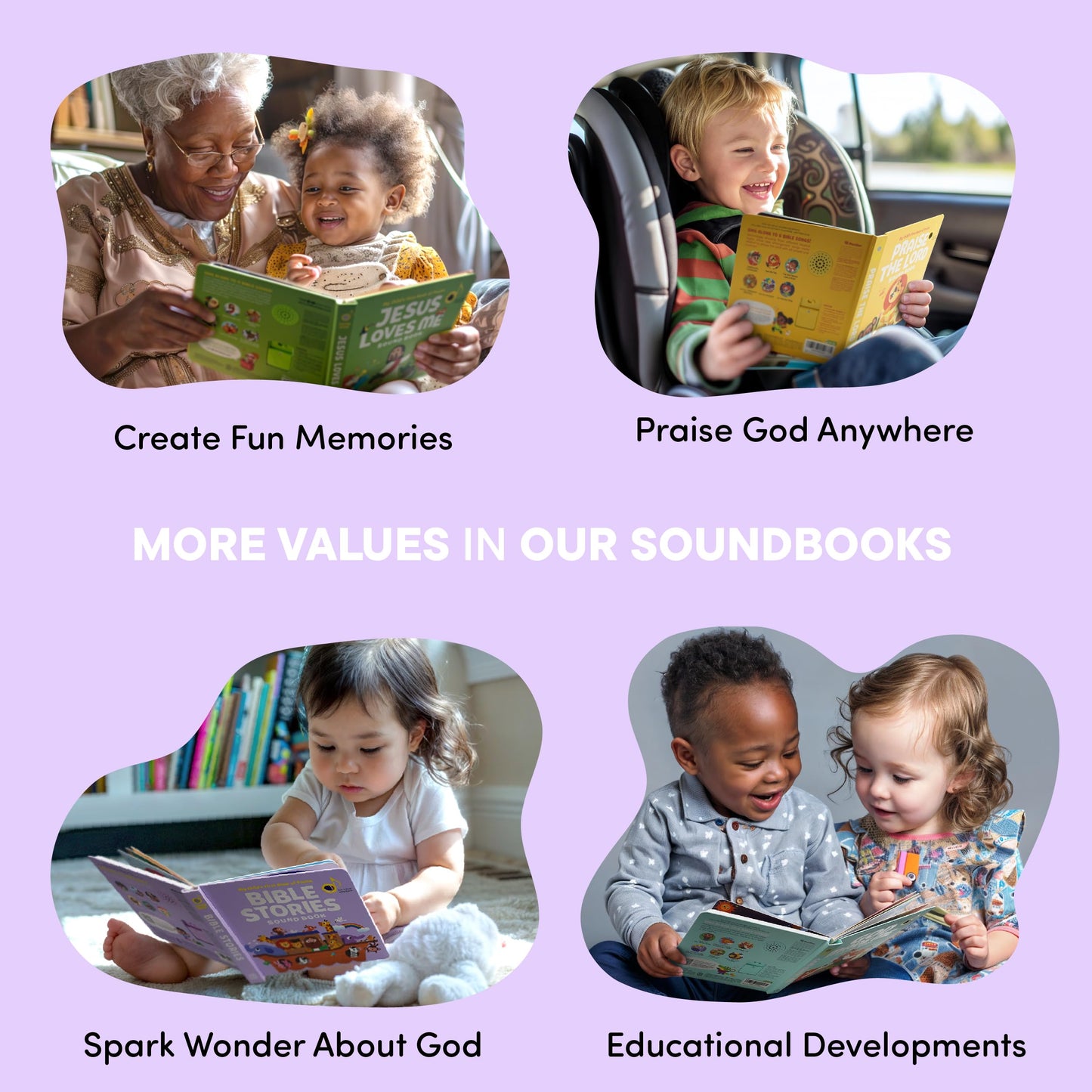 Hello 2 Kids Bible Stories Sound Book – 6 Bible Songs for Toddlers