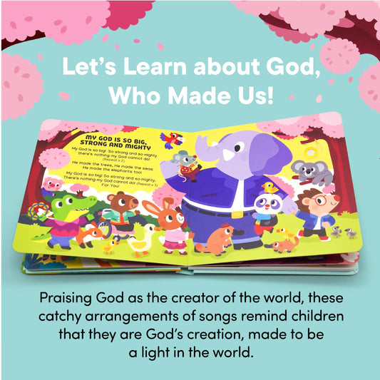 Hello 2 Kids: God Made Me Christian Sound Book — 6 Bible Songs for Toddlers | Easter Gifts & Baby Gift Ideas