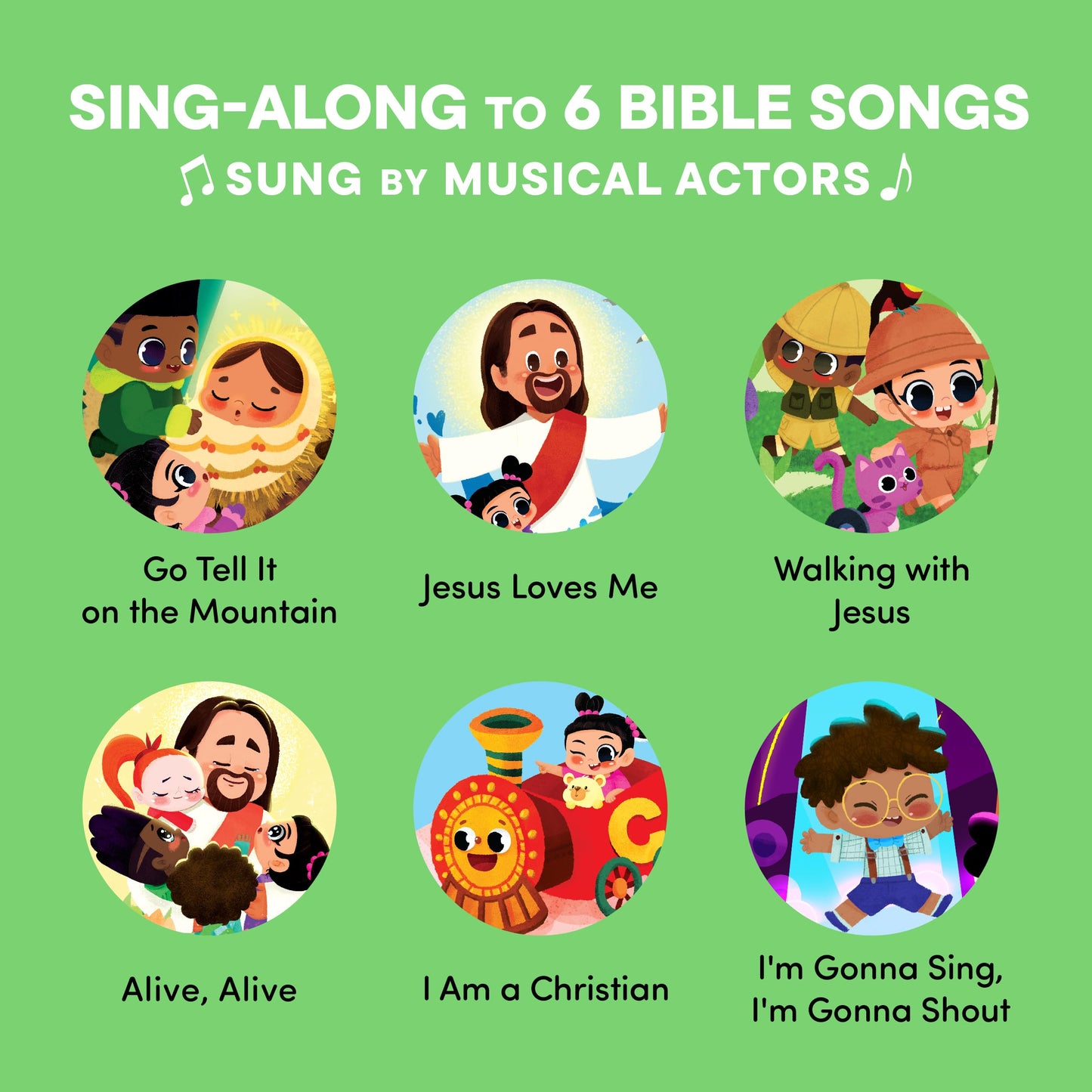 Jesus Loves Me Christian Sound Book for Kids – 6 Bible Songs for Toddlers | Hello 2 Kids