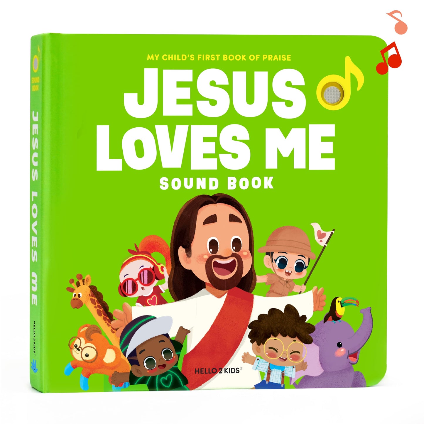 Jesus Loves Me Christian Sound Book for Kids – 6 Bible Songs for Toddlers | Hello 2 Kids