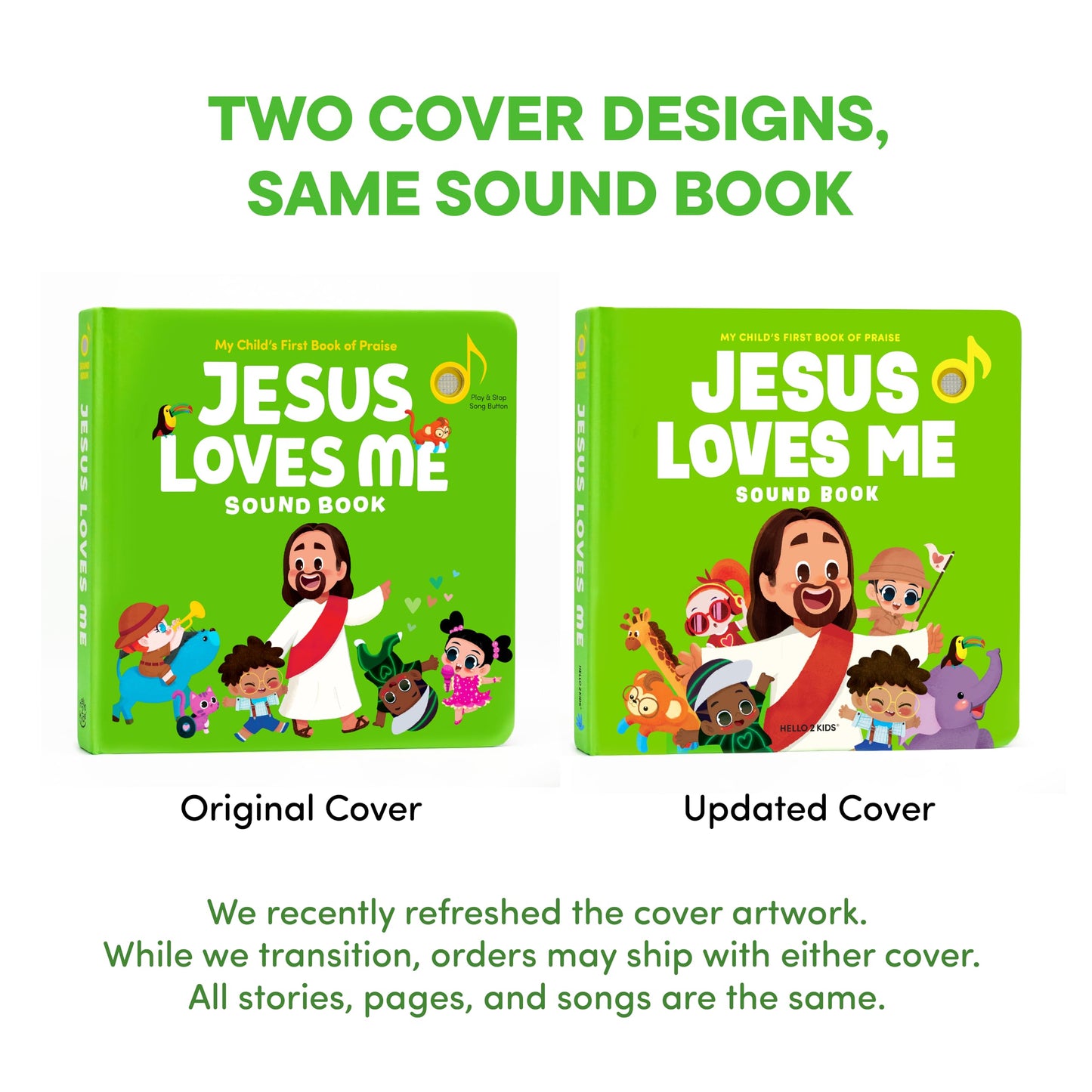 Jesus Loves Me Christian Sound Book for Kids – 6 Bible Songs for Toddlers | Hello 2 Kids