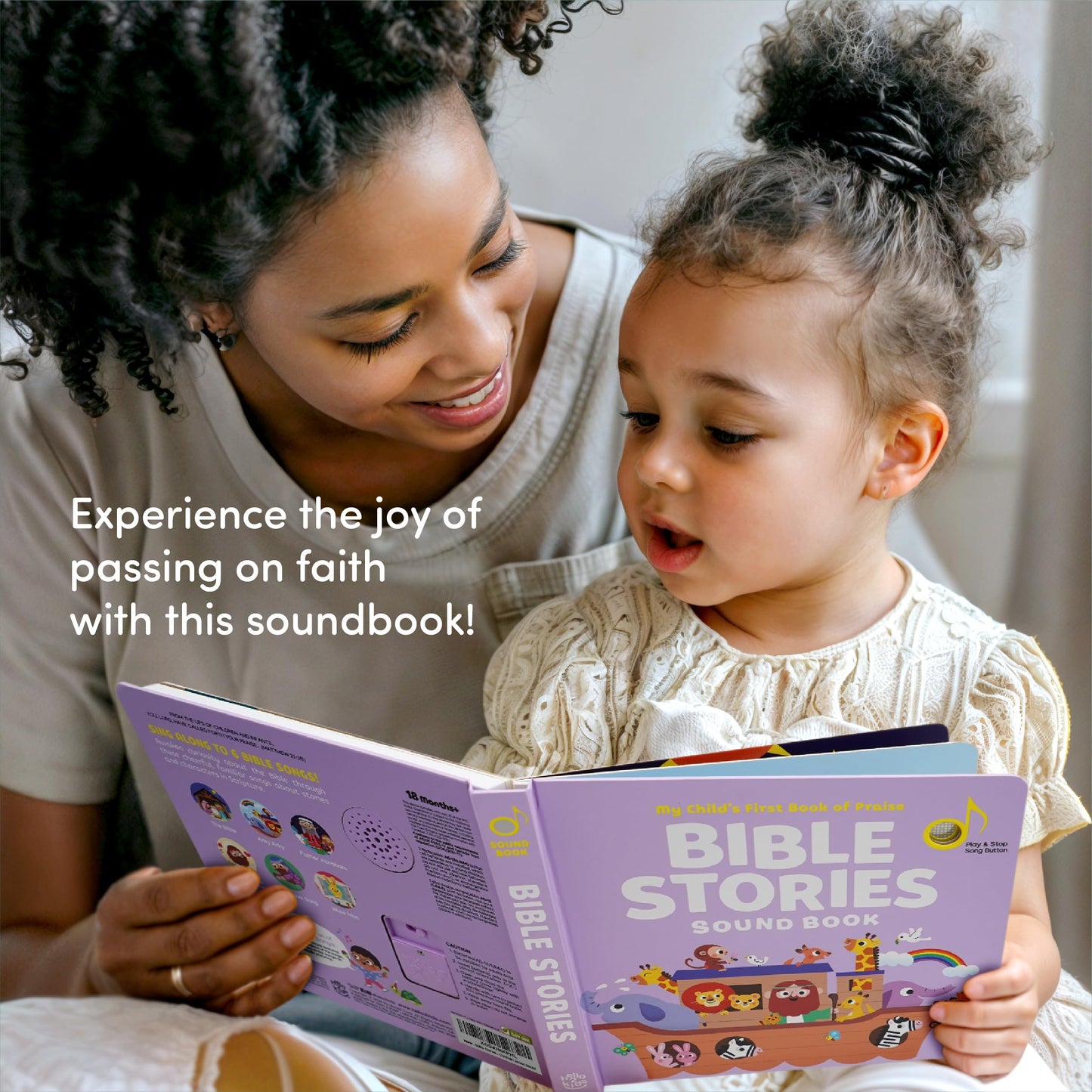 Hello 2 Kids Bible Stories Sound Book – 6 Bible Songs for Toddlers