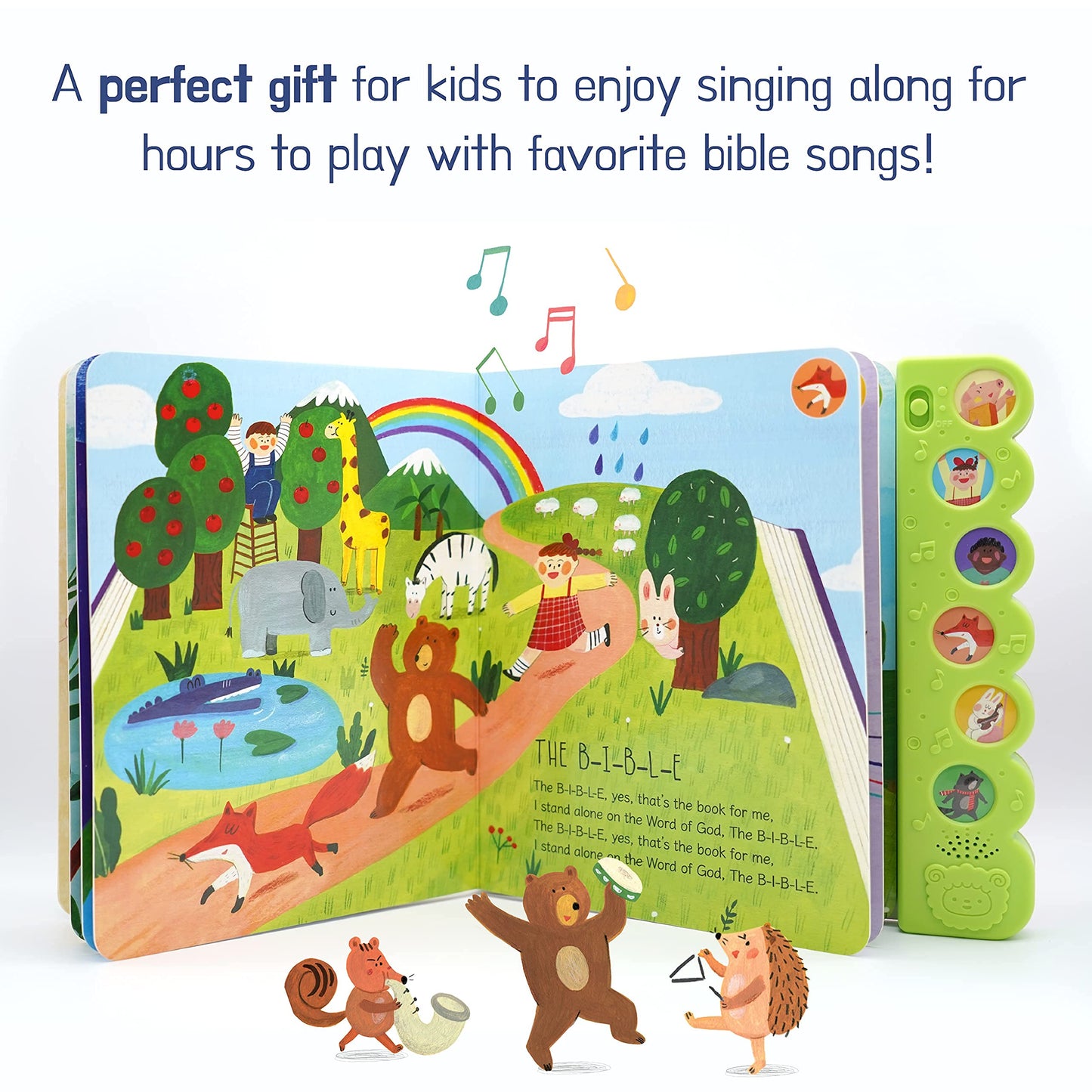 Hello 2 Kids Sing Along with Jesus: 6 Bible Songs Sound Book for Toddlers