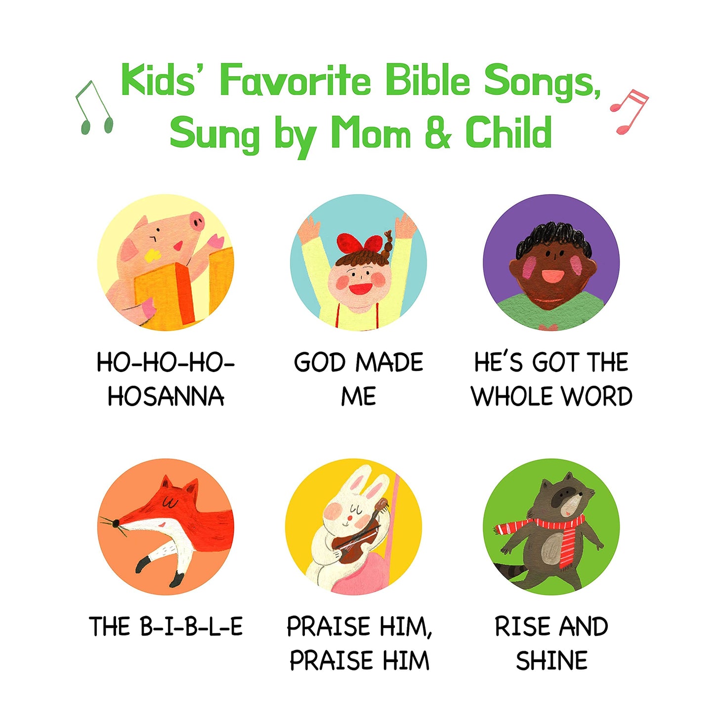 Hello 2 Kids Sing Along with Jesus: 6 Bible Songs Sound Book for Toddlers