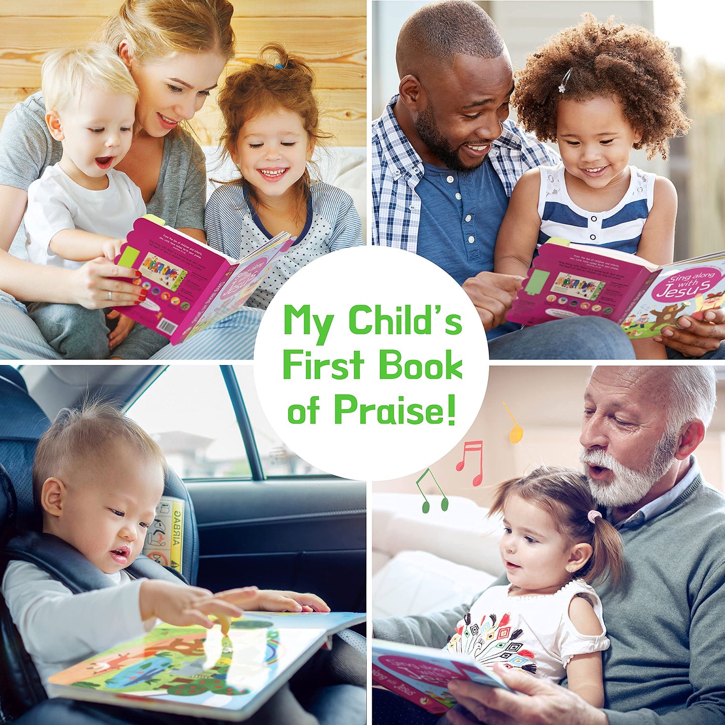 Hello 2 Kids Sing Along with Jesus: 6 Bible Songs Sound Book for Toddlers