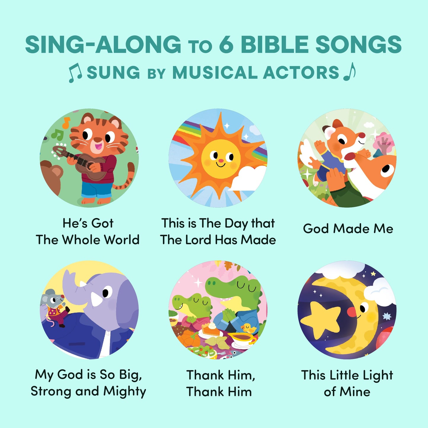 Hello 2 Kids: God Made Me Christian Sound Book — 6 Bible Songs for Toddlers | Easter Gifts & Baby Gift Ideas