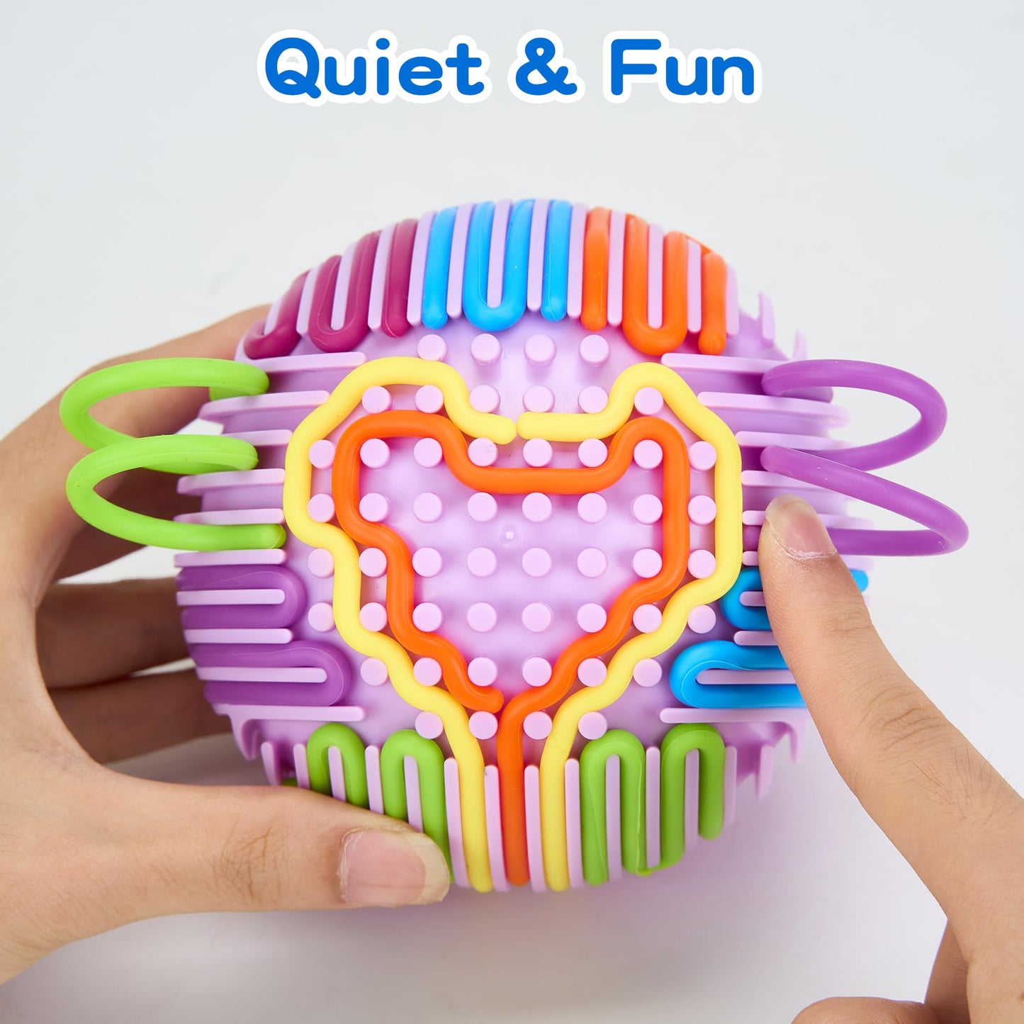 HELLO PAPAYA 24Strings Sensory Fidget Ball – Calming, Focus, Travel Toy for Autism & ADHD
