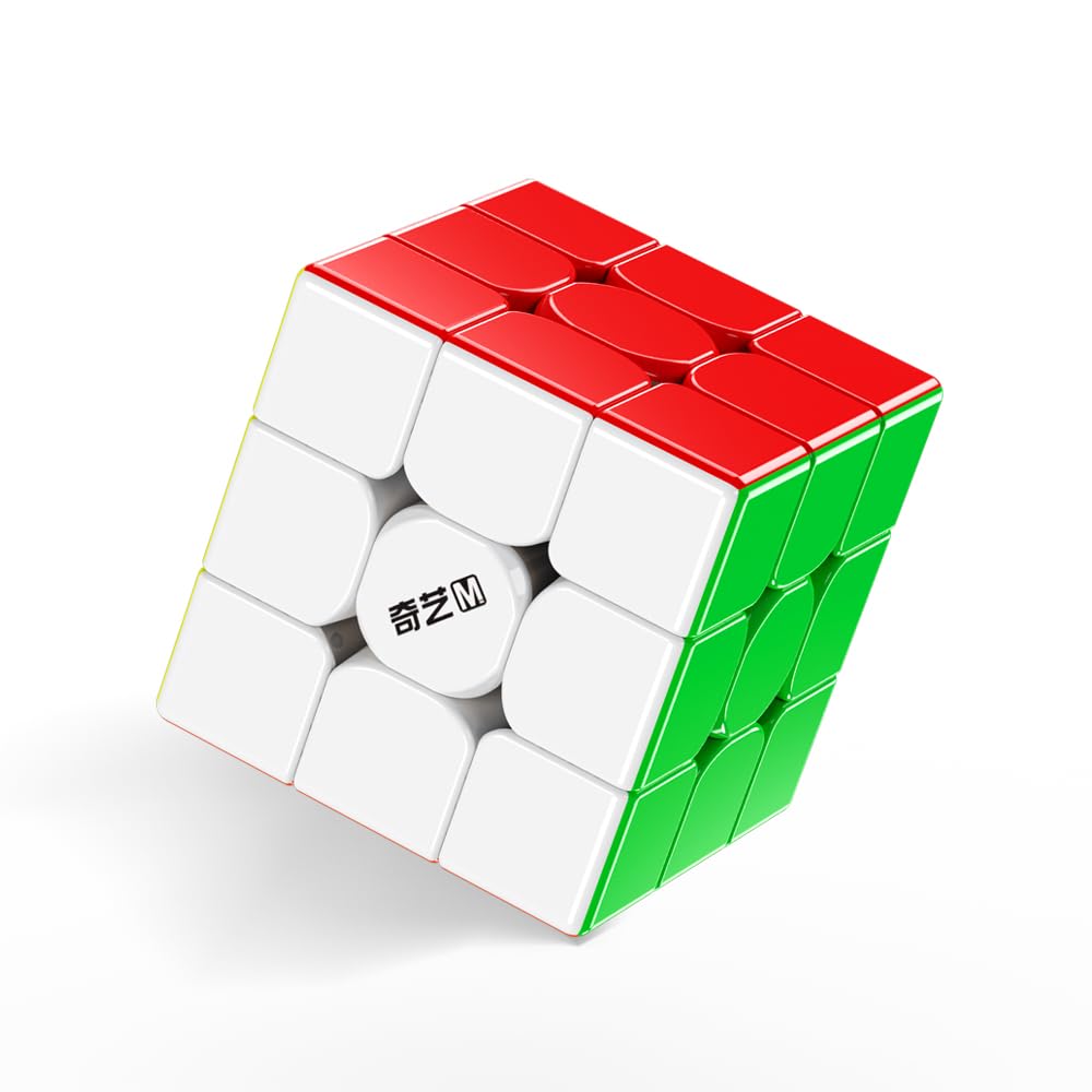 HELLOCUBE QiYi 3x3 Magnetic Speed Cube Stickerless – 56mm, 58g, 48-Point Magnets