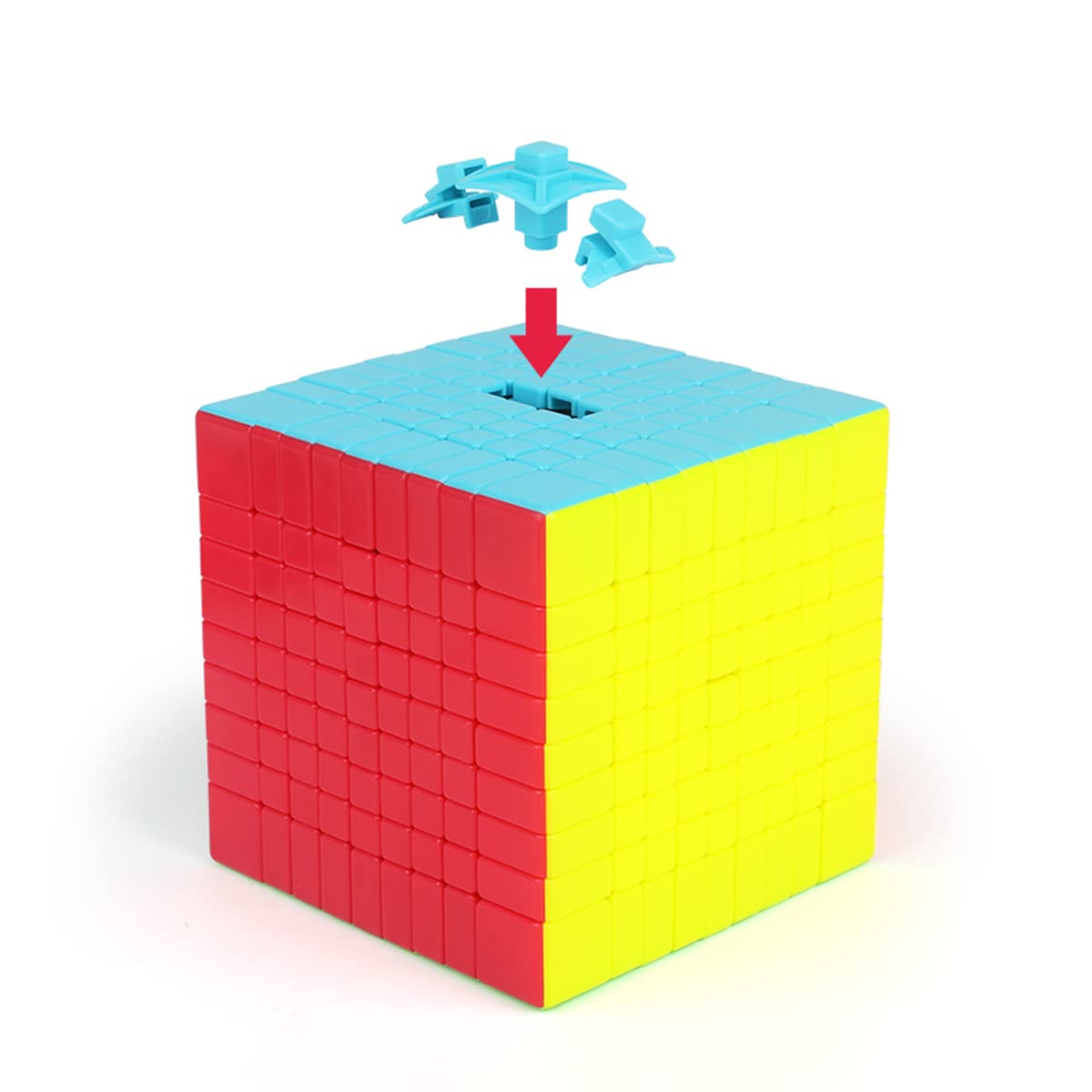 HELLOCUBE QY 9x9x9 Stickerless Bright Magic Cube – 75mm Speed Puzzle Toy