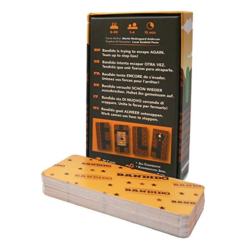 Bandido Card Game by Helvetiq — Cooperative Strategy & Route Building (Ages 6+, 1-4 Players, 15 Min)