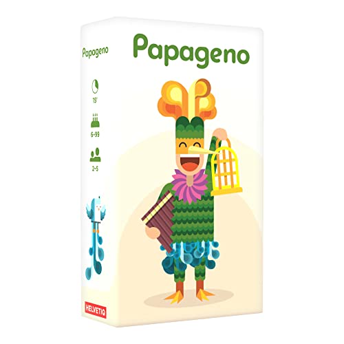 Papageno Card Game by Helvetiq – Charming Bird Collection, Tactical Family Fun (2-5 Players, 15 Min)